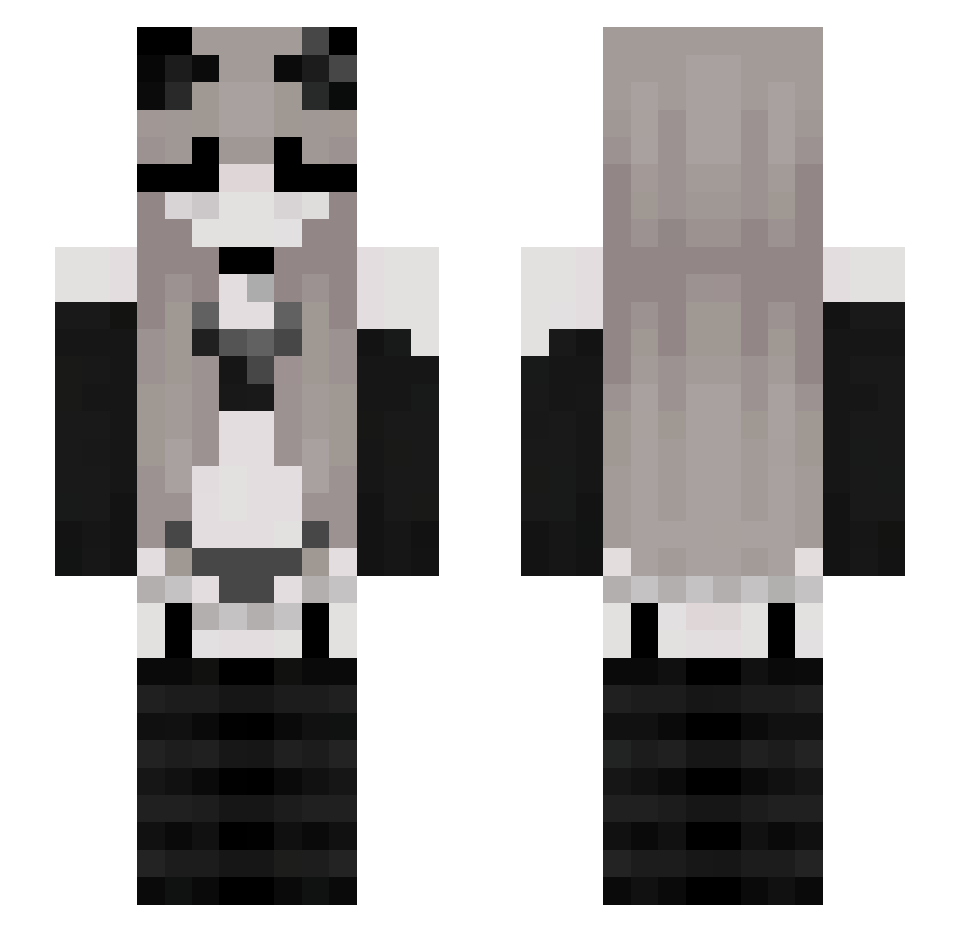 sprinter321 Minecraft skin, front and back view