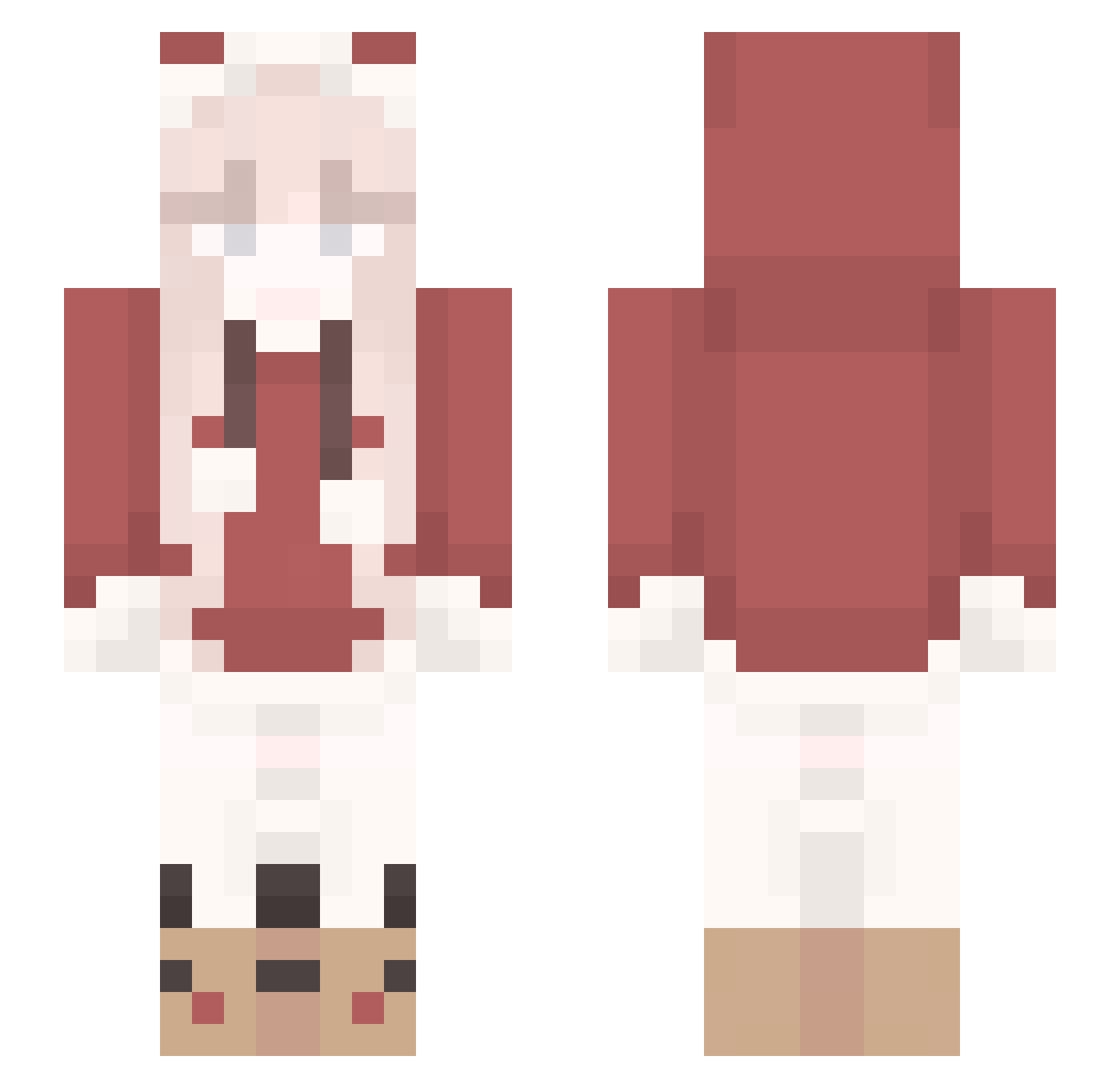 3mmmaaa Minecraft skin, front and back view