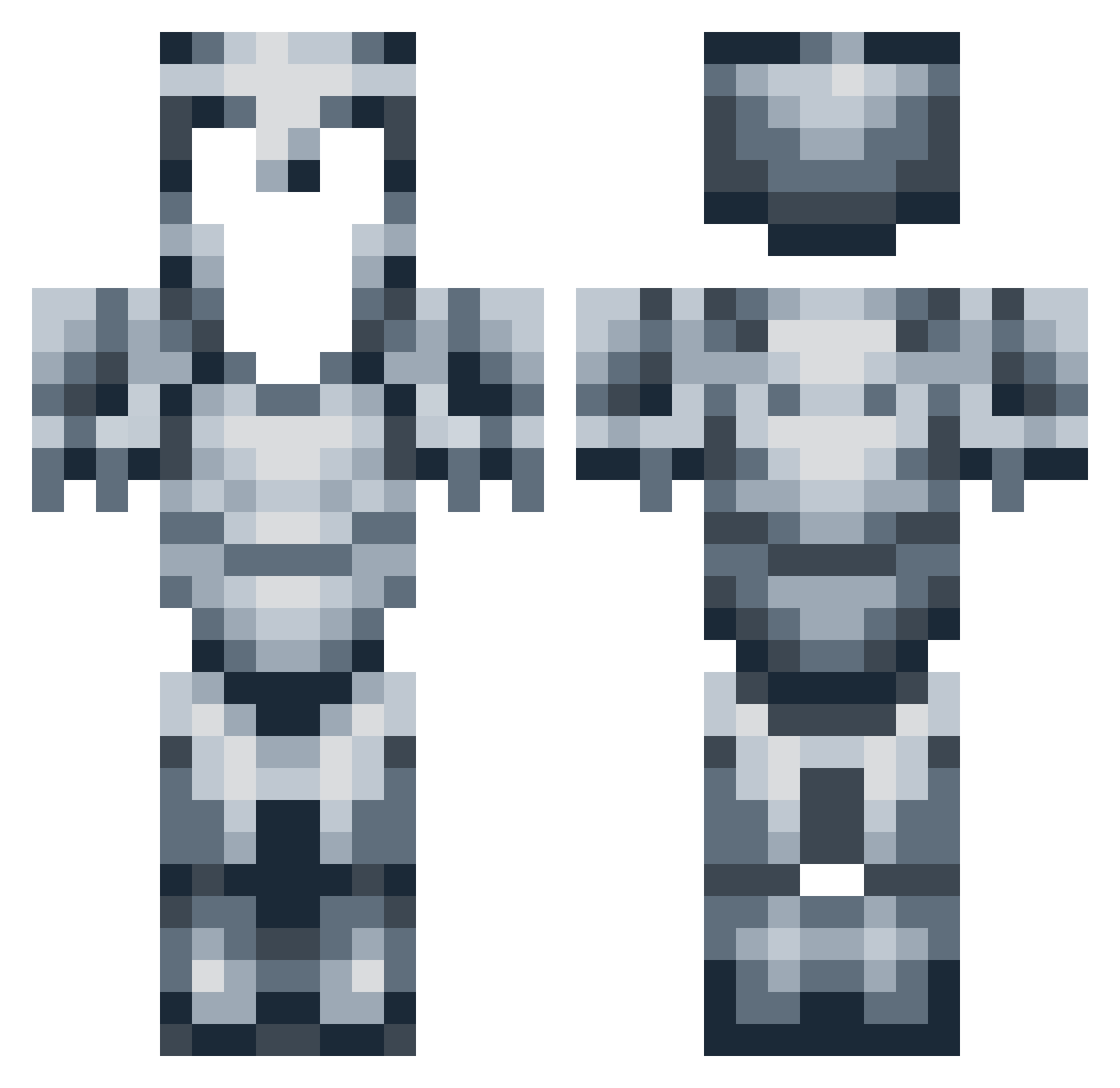 wattles7004 Minecraft skin, front and back view