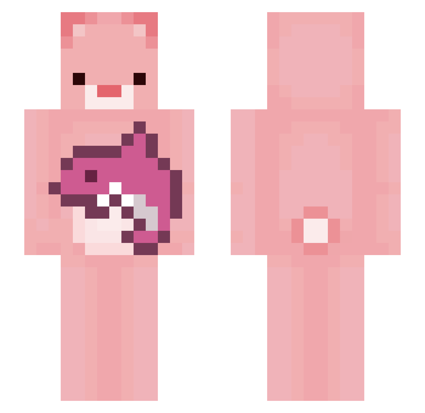 SleeppyChupii Minecraft skin, front and back view