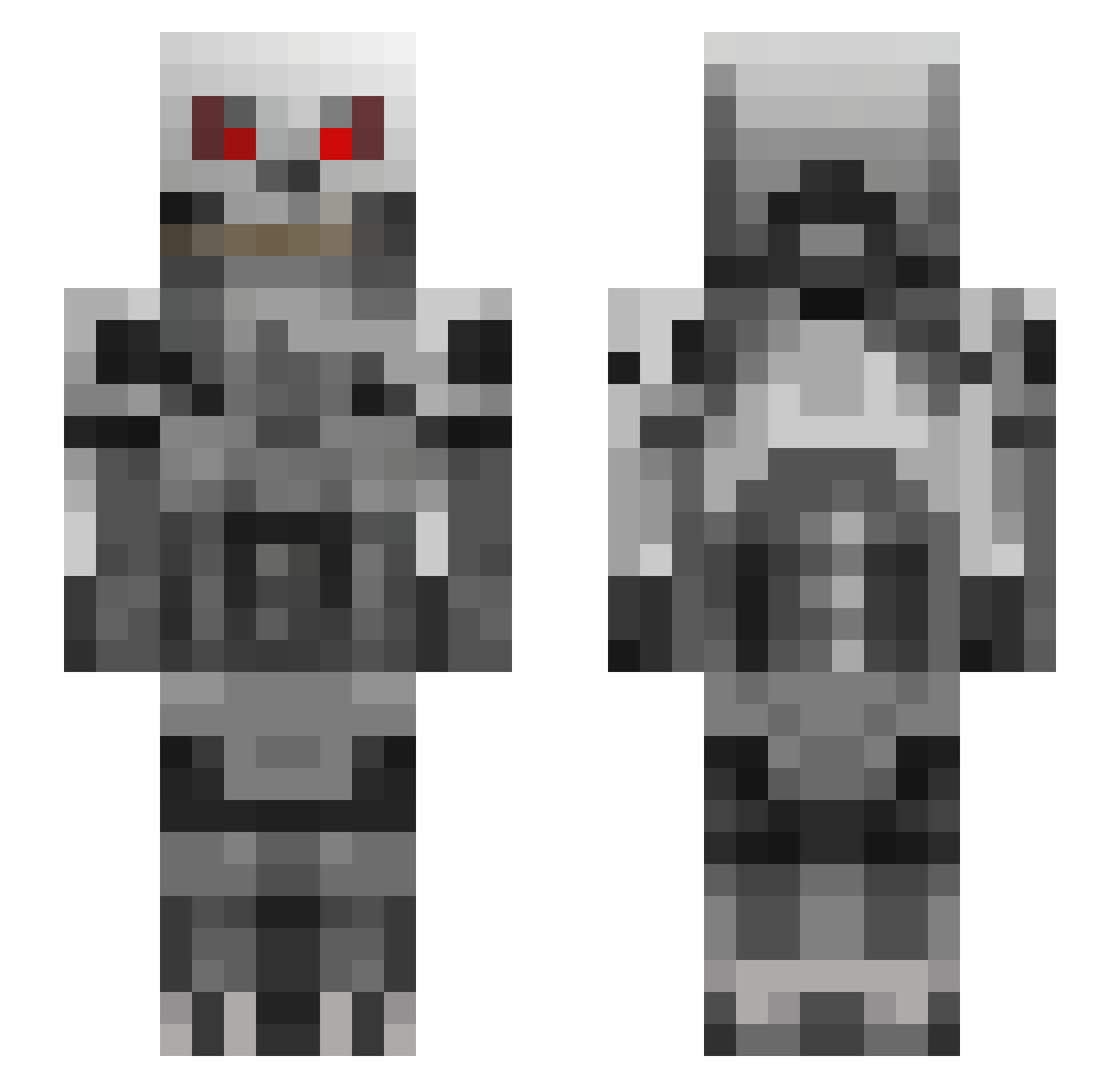 Sallammi Minecraft skin, front and back view