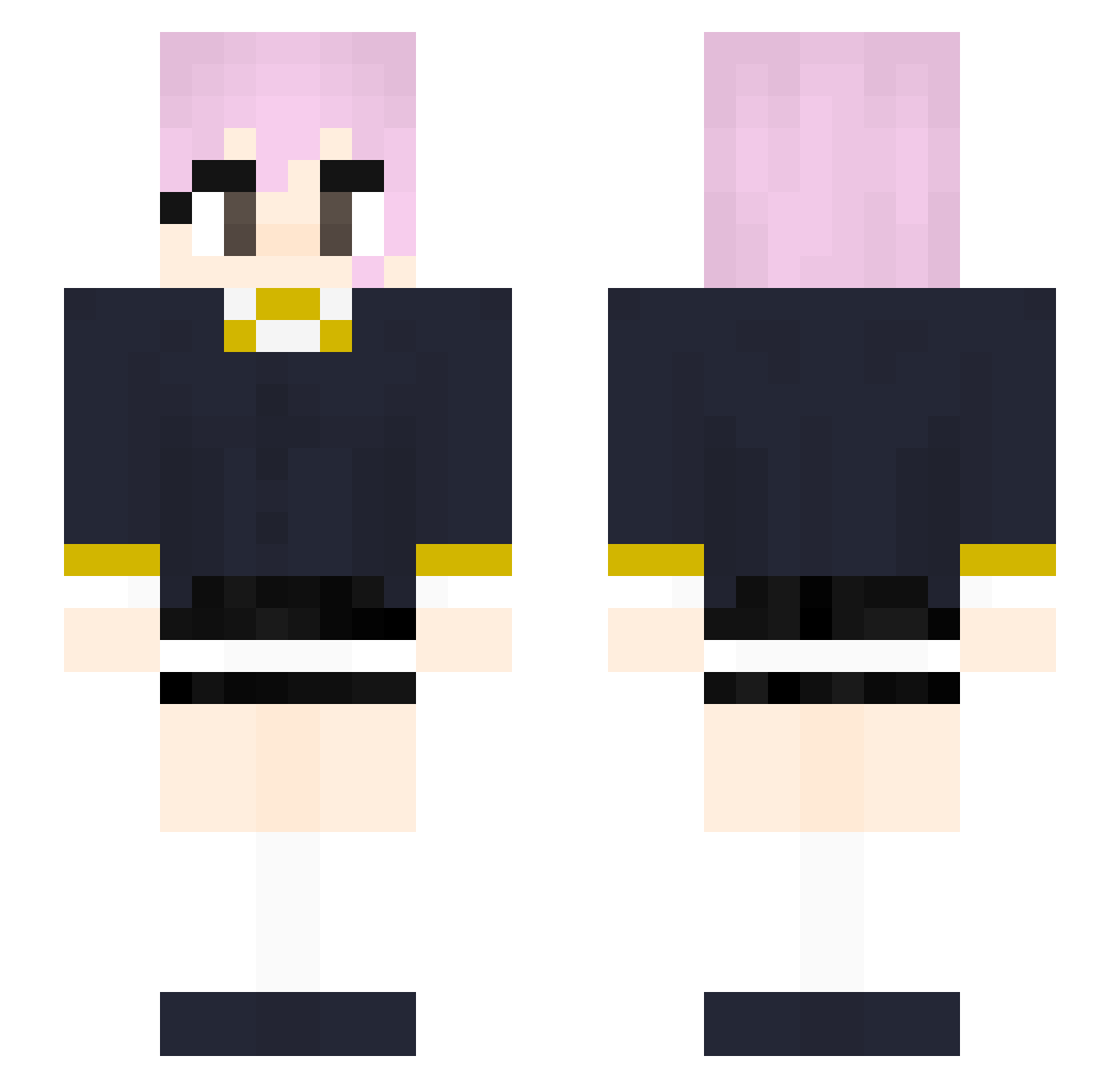 bri_07 Minecraft skin, front and back view
