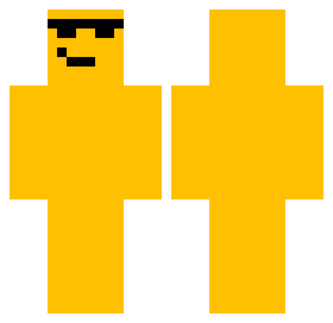 scicampmc_13 Minecraft skin, front and back view