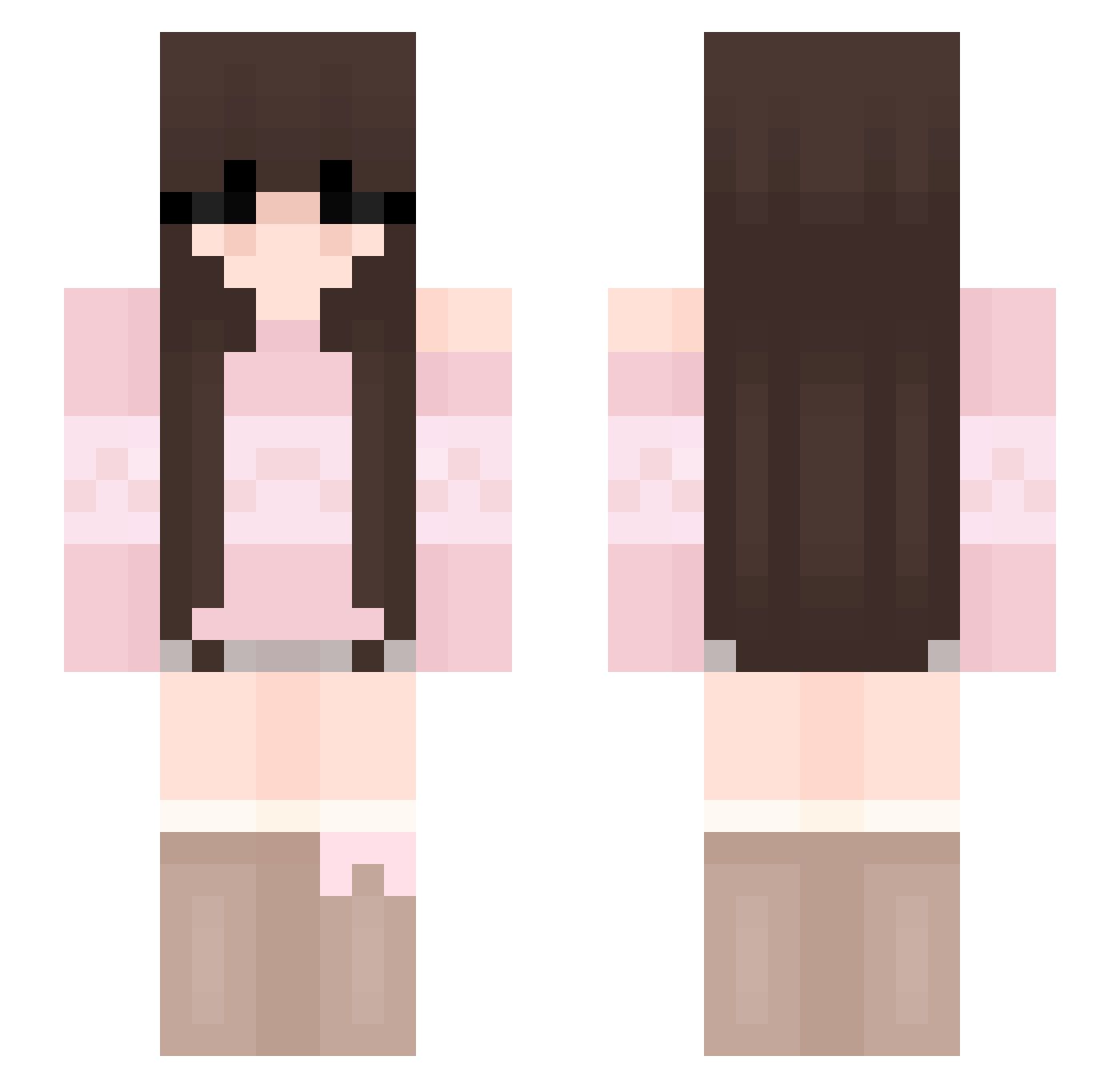 TheSunshine0540 Minecraft skin, front and back view