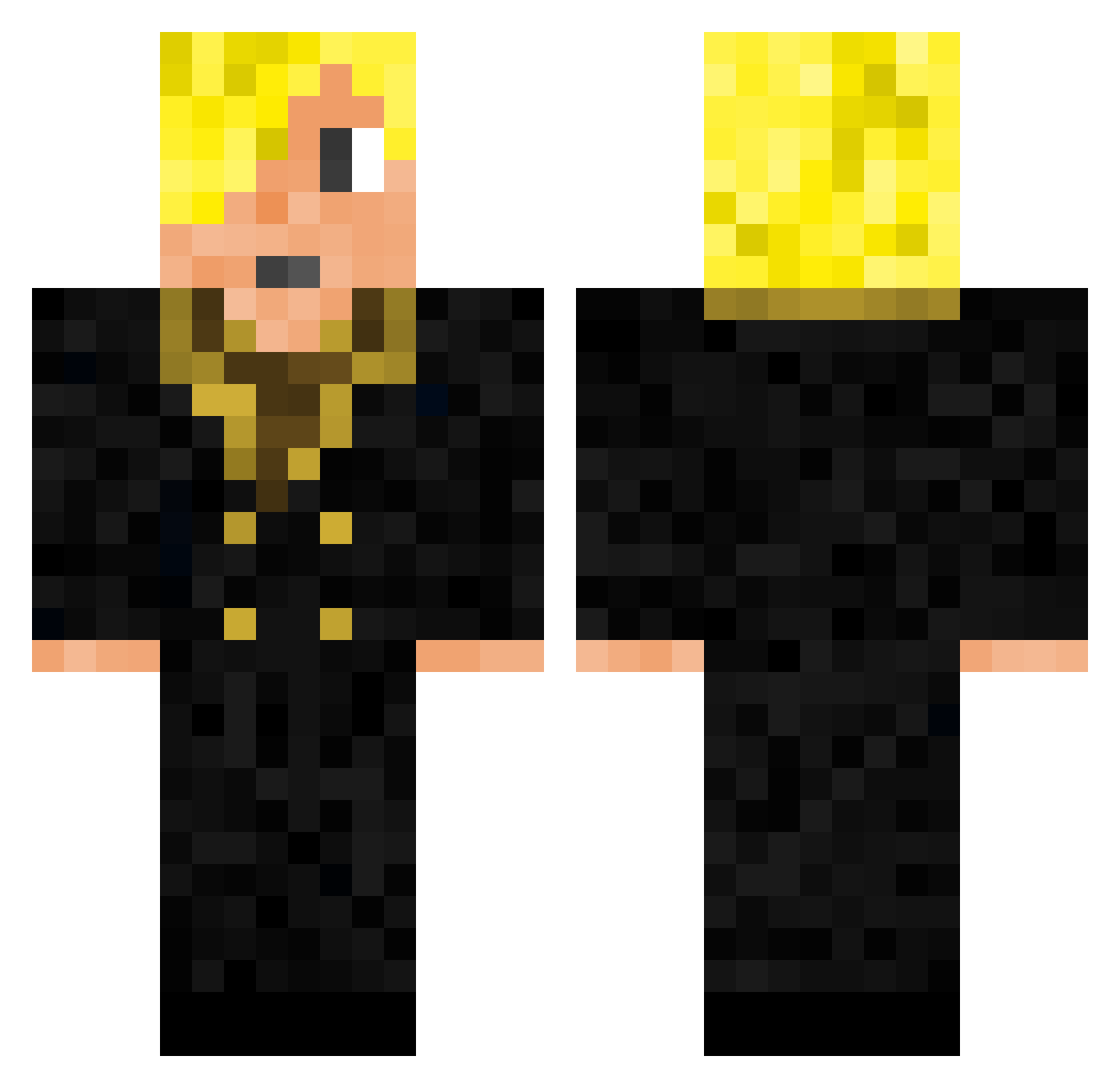 redflare20 Minecraft skin, front and back view