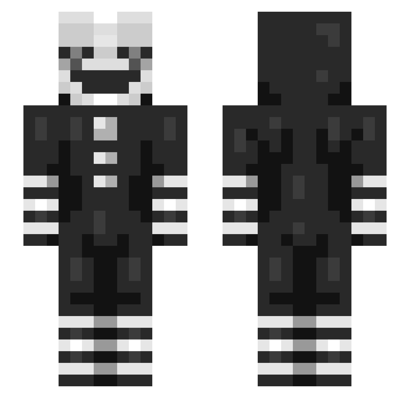 oAshton Minecraft skin, front and back view