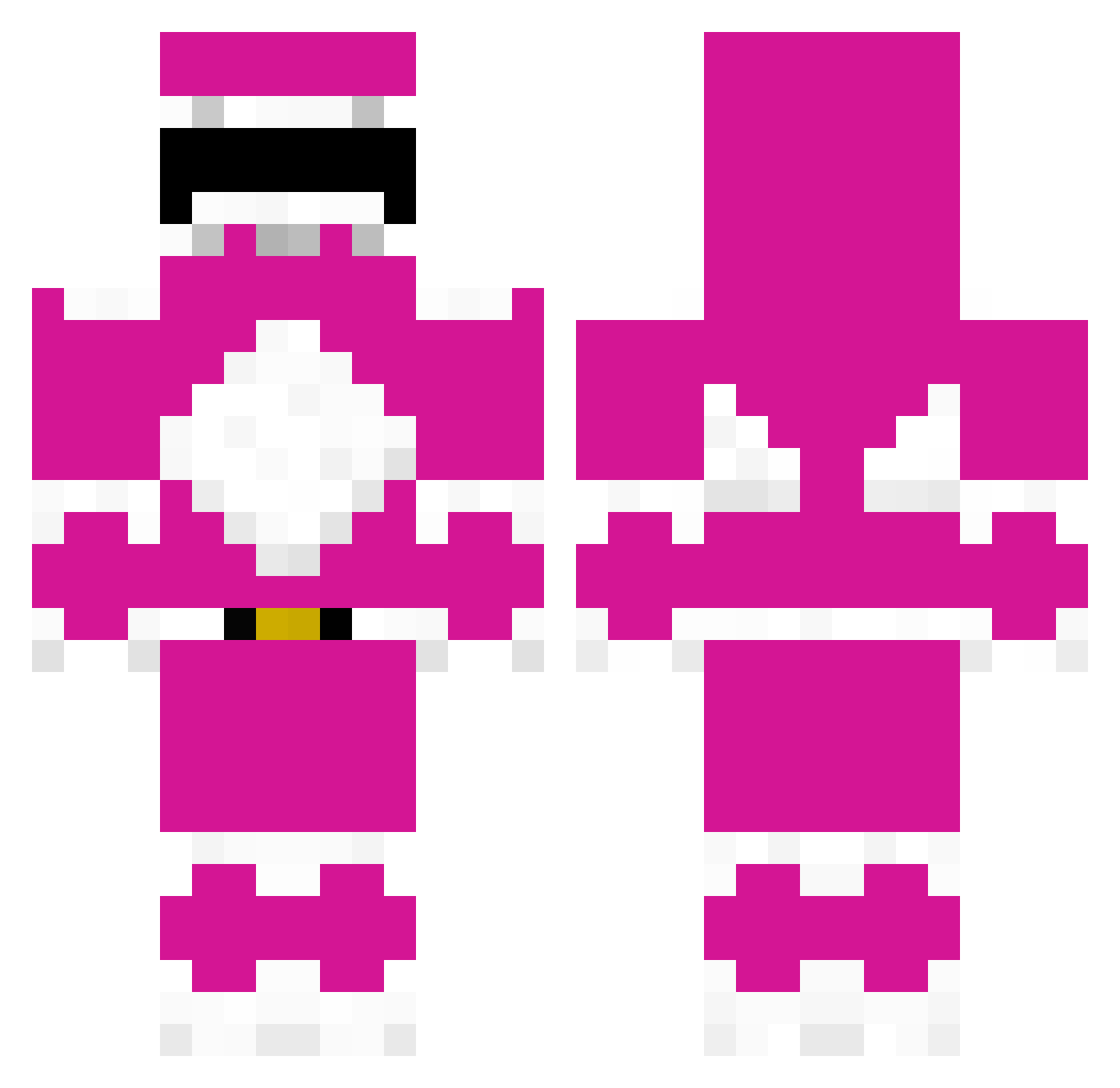 bisque Minecraft skin, front and back view