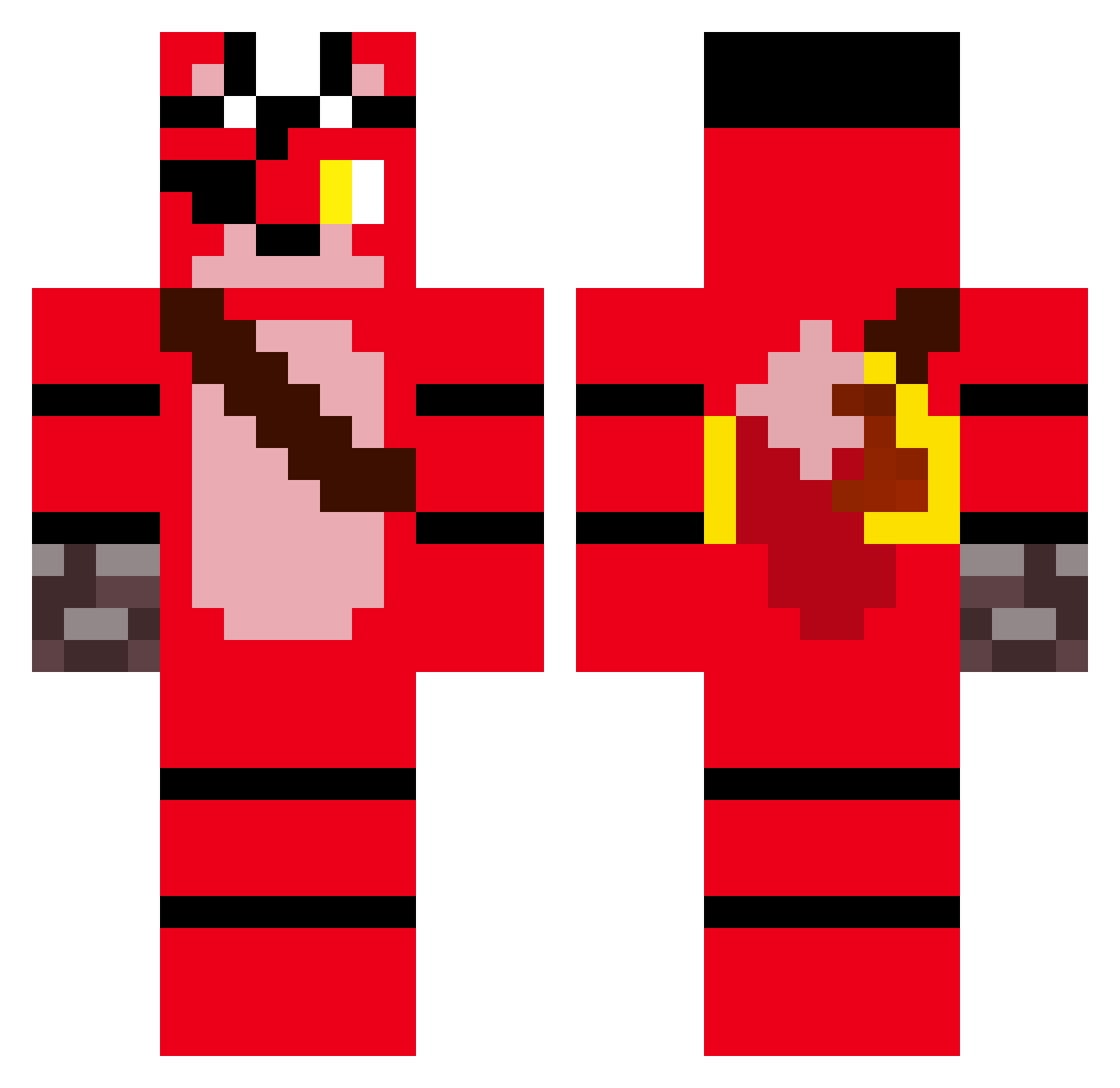 SageZeus1 Minecraft skin, front and back view