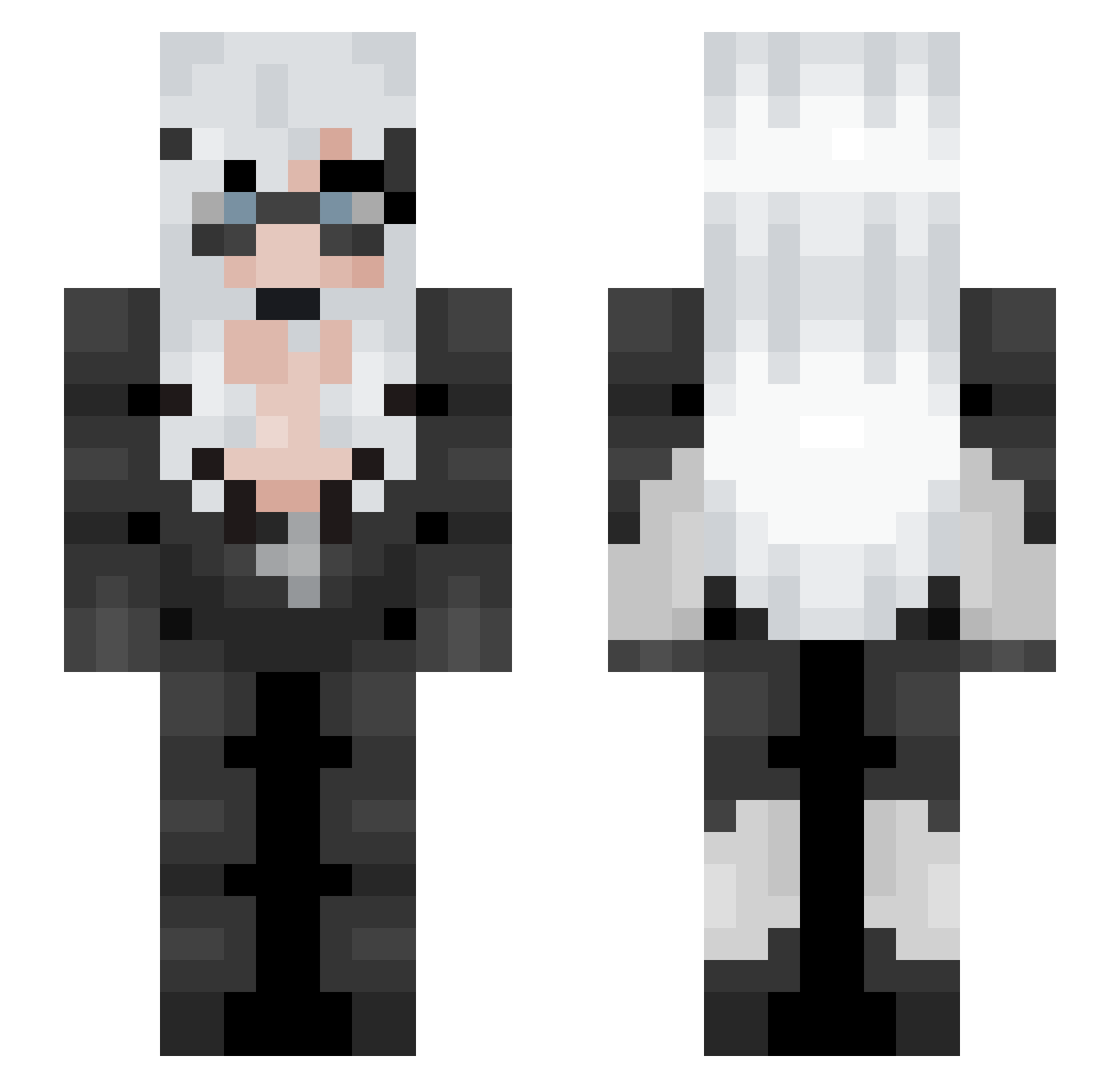 CreamCupcake22 Minecraft skin, front and back view