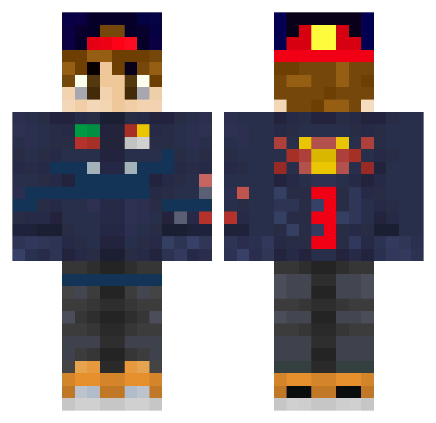 ExpertBrush5042 Minecraft skin, front and back view