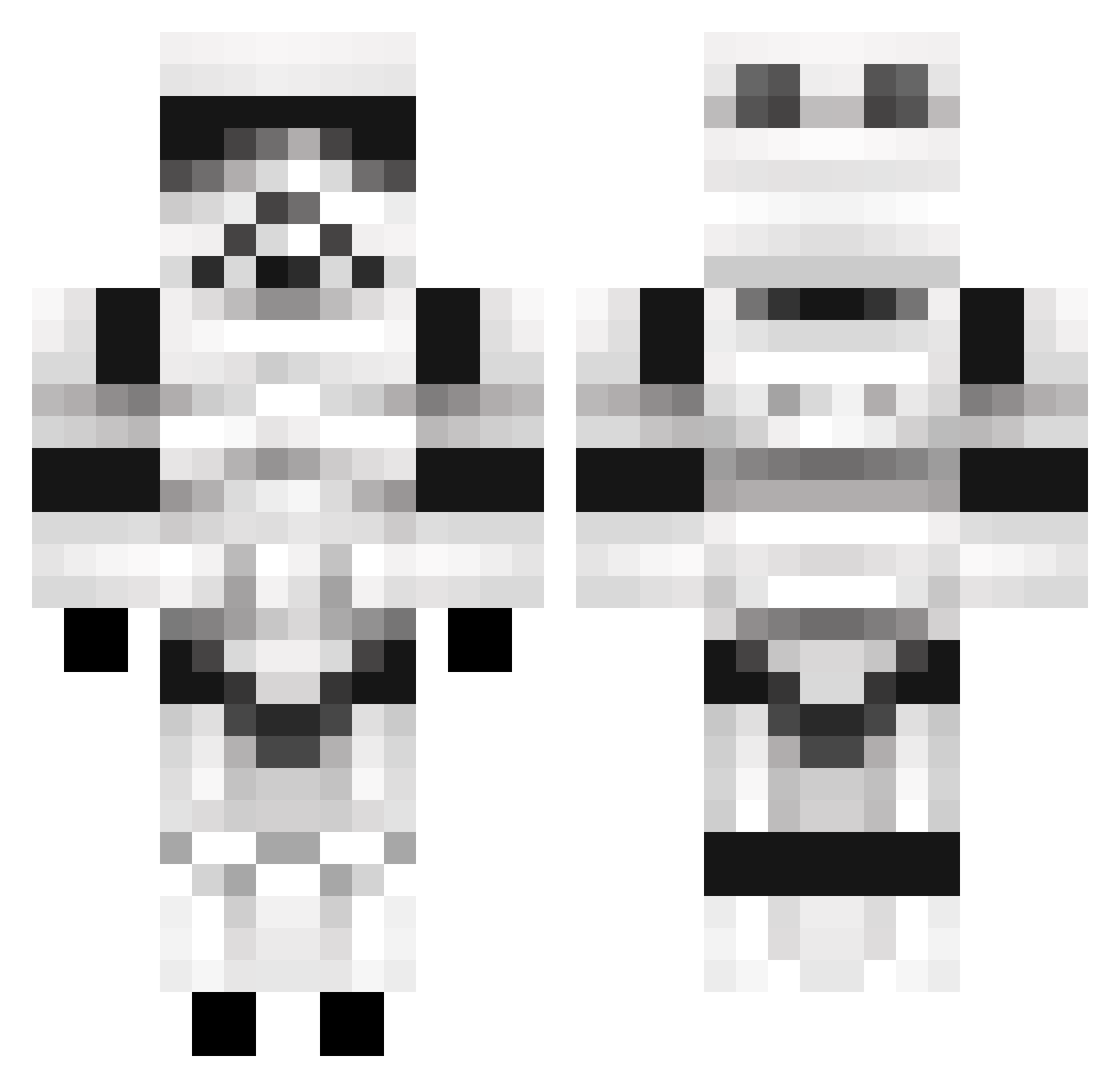 IIIFireFoxIII Minecraft skin, front and back view