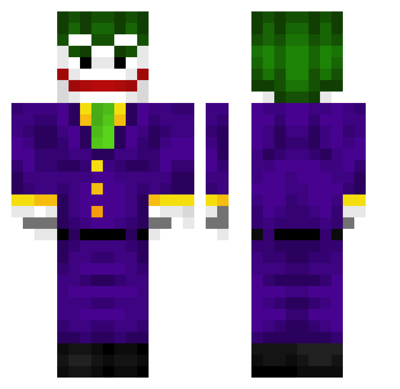 Ragen122 Minecraft skin, front and back view