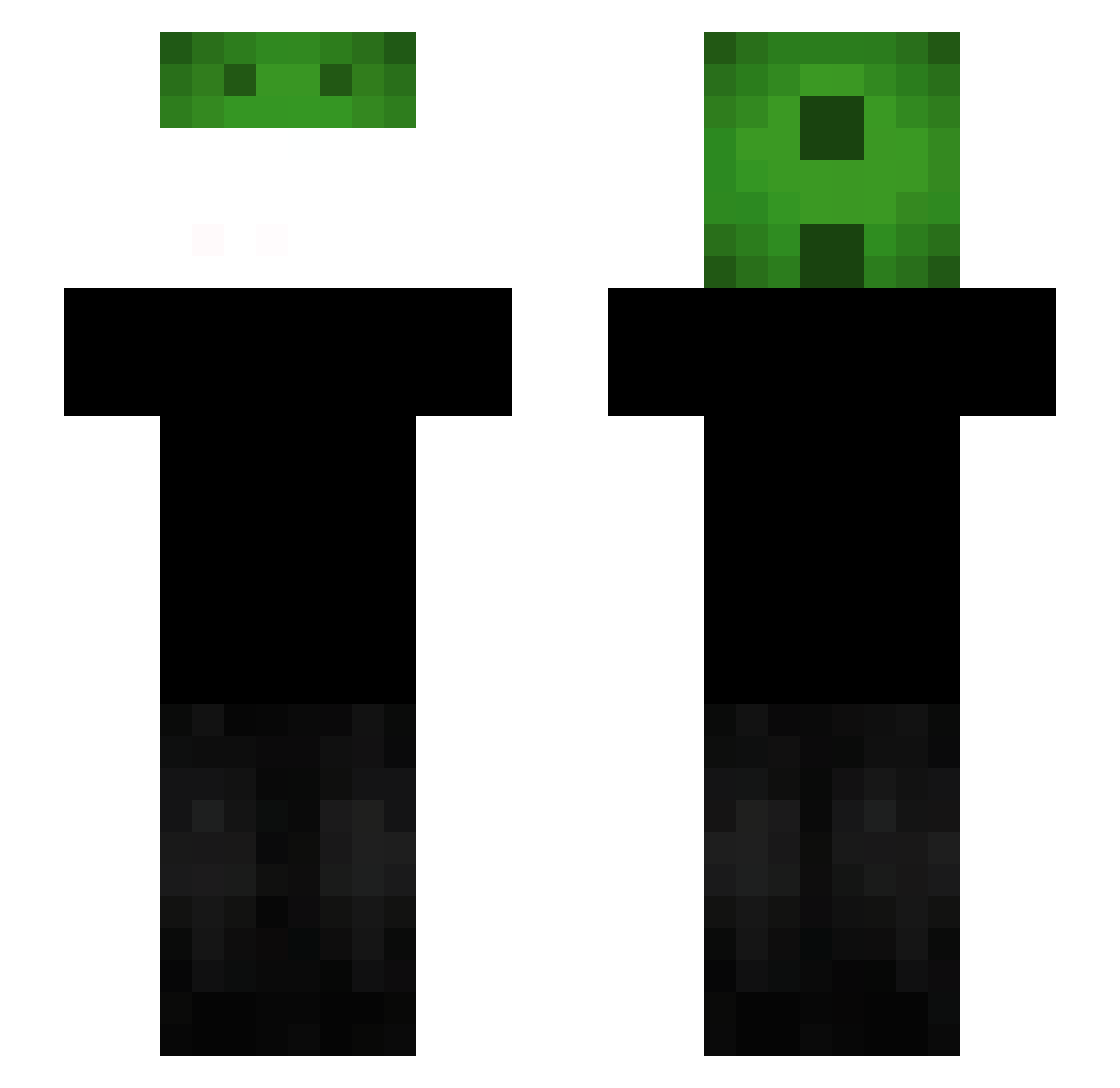 dino_dinoseur Minecraft skin, front and back view