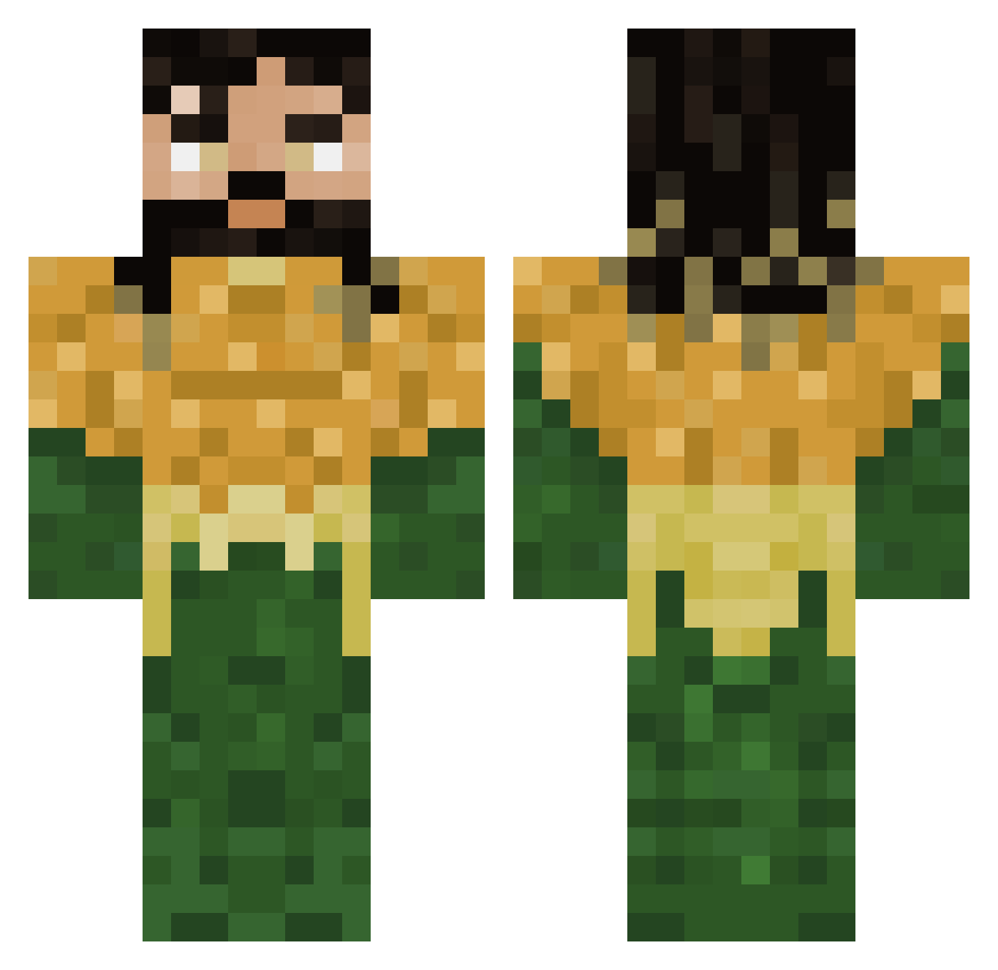 _AtomTheGamer_ Minecraft skin, front and back view