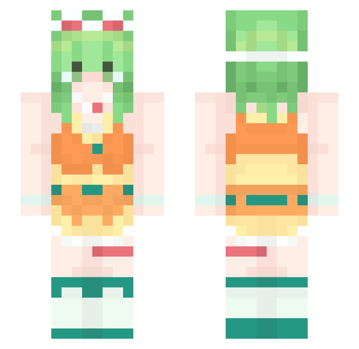branyakald Minecraft skin, front and back view