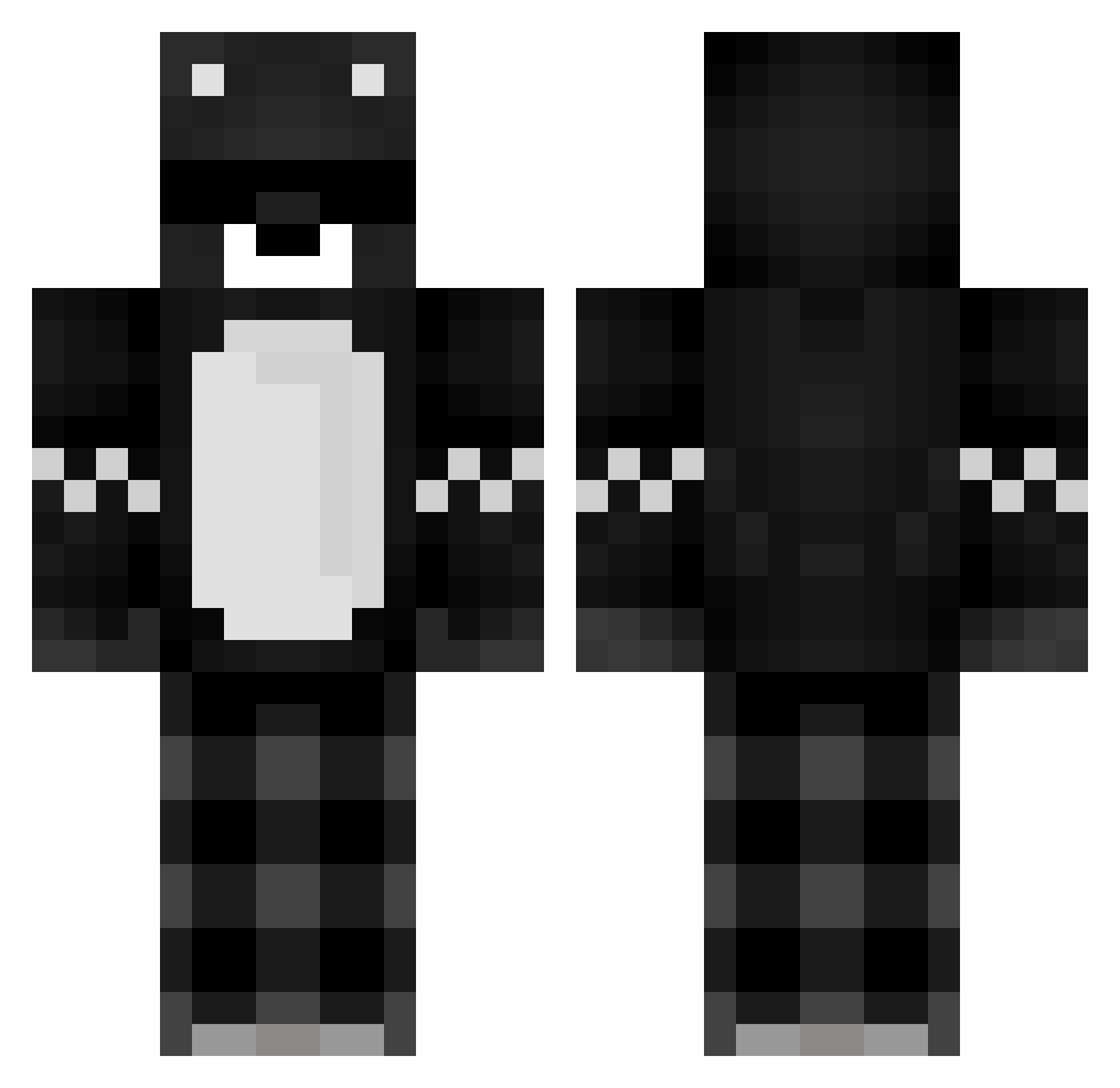 OreoCake_333 Minecraft skin, front and back view