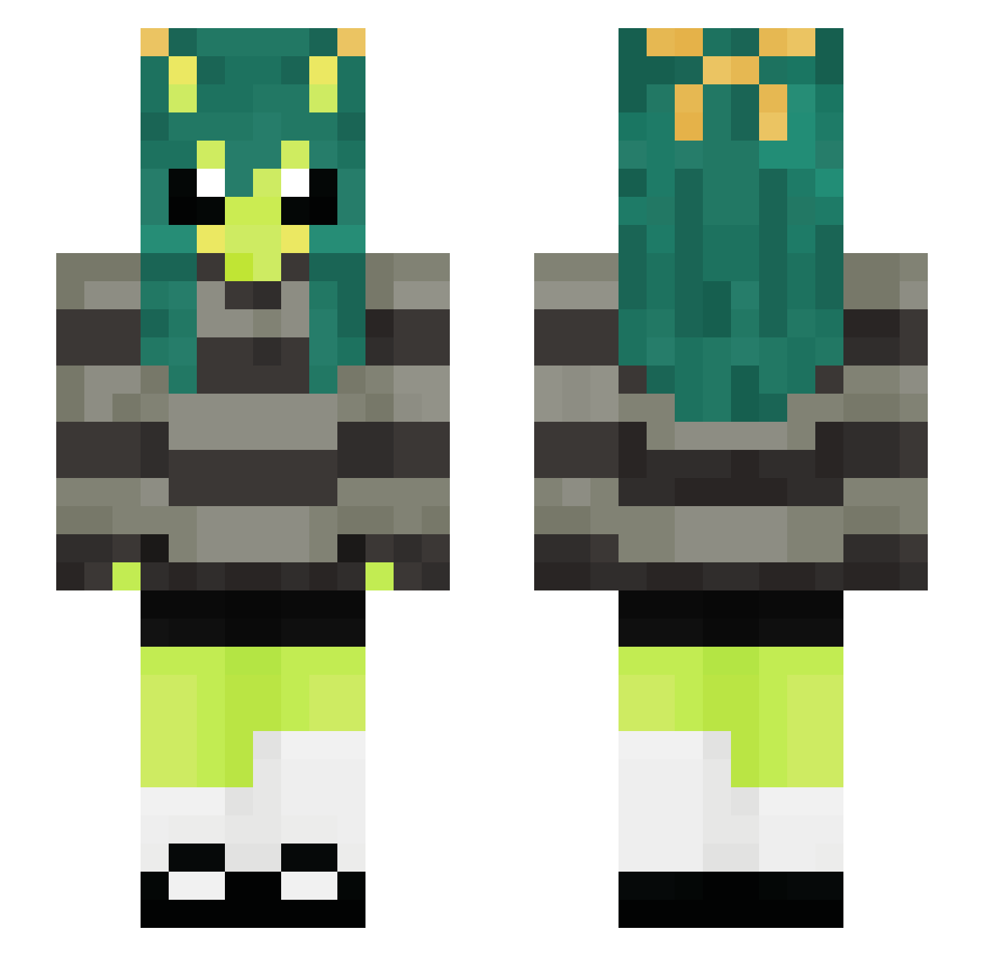 NatsukiGaming28 Minecraft skin, front and back view