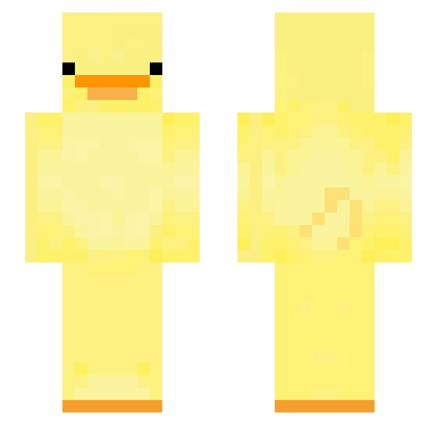 TNT_Piggy Minecraft skin, front and back view