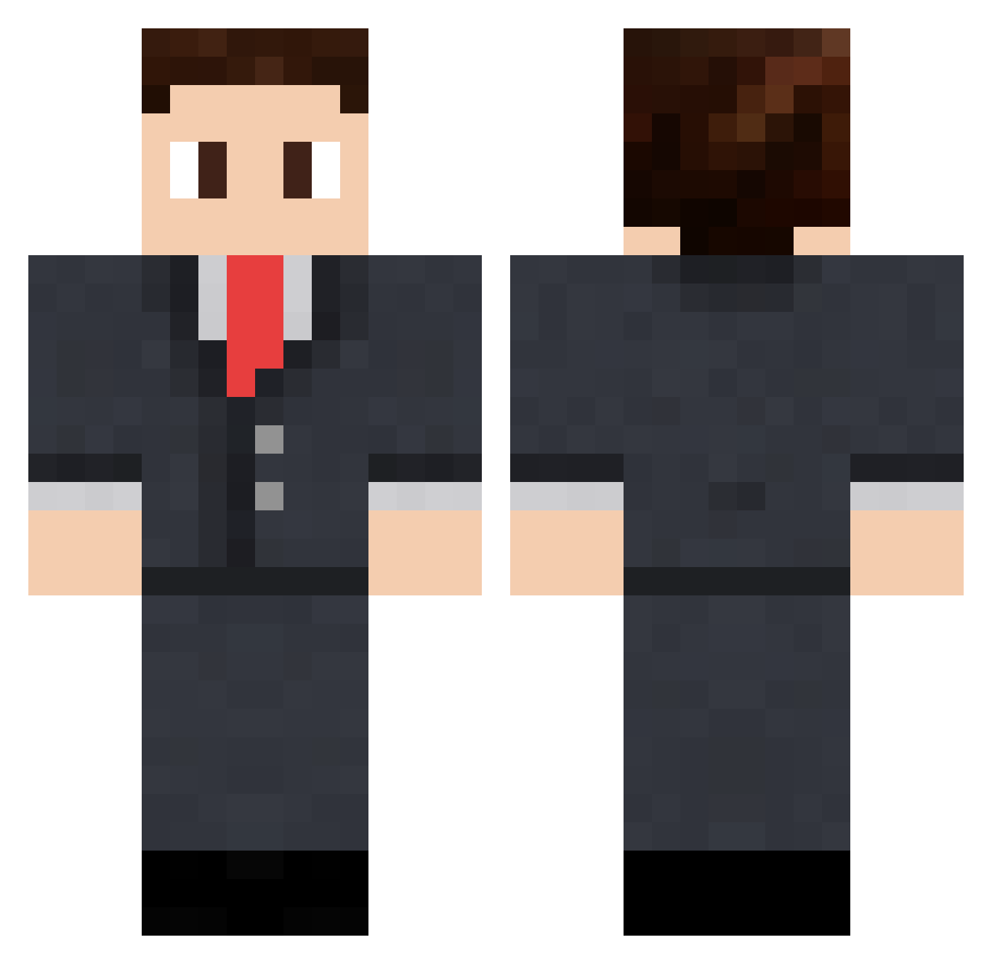 YaBoiMushi_Mushi Minecraft skin, front and back view