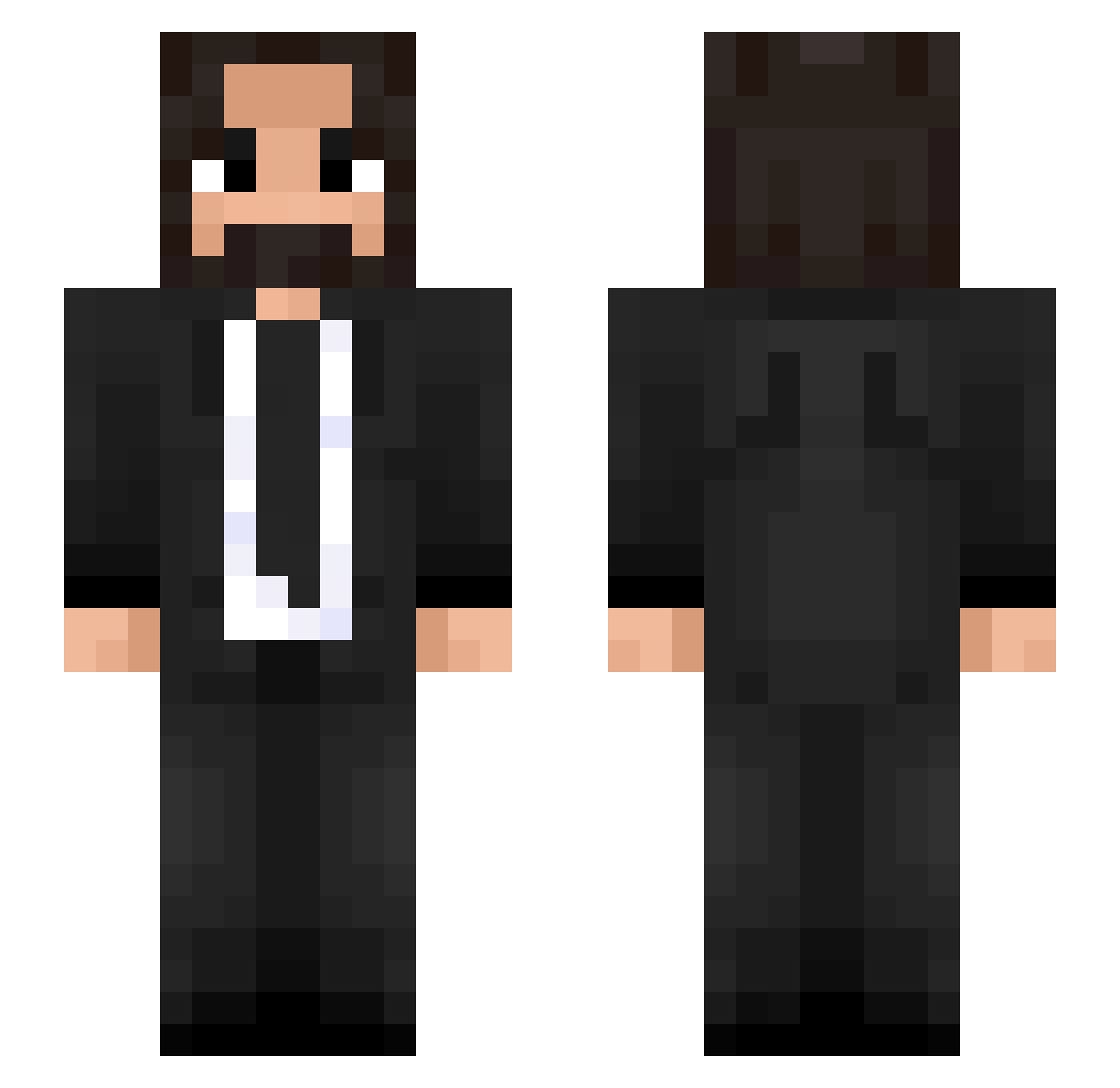 eggking7 Minecraft skin, front and back view