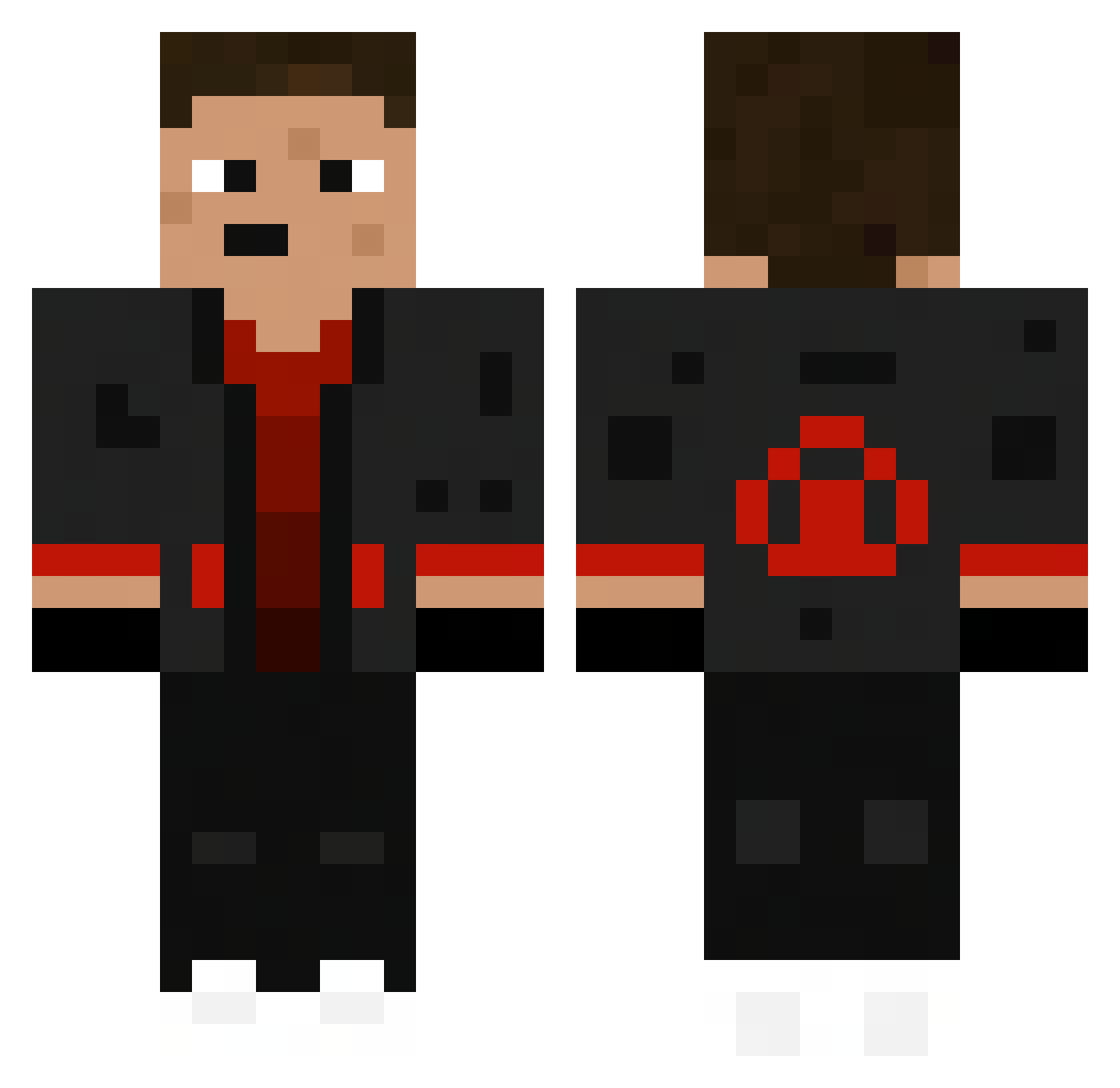 trooper_comander Minecraft skin, front and back view