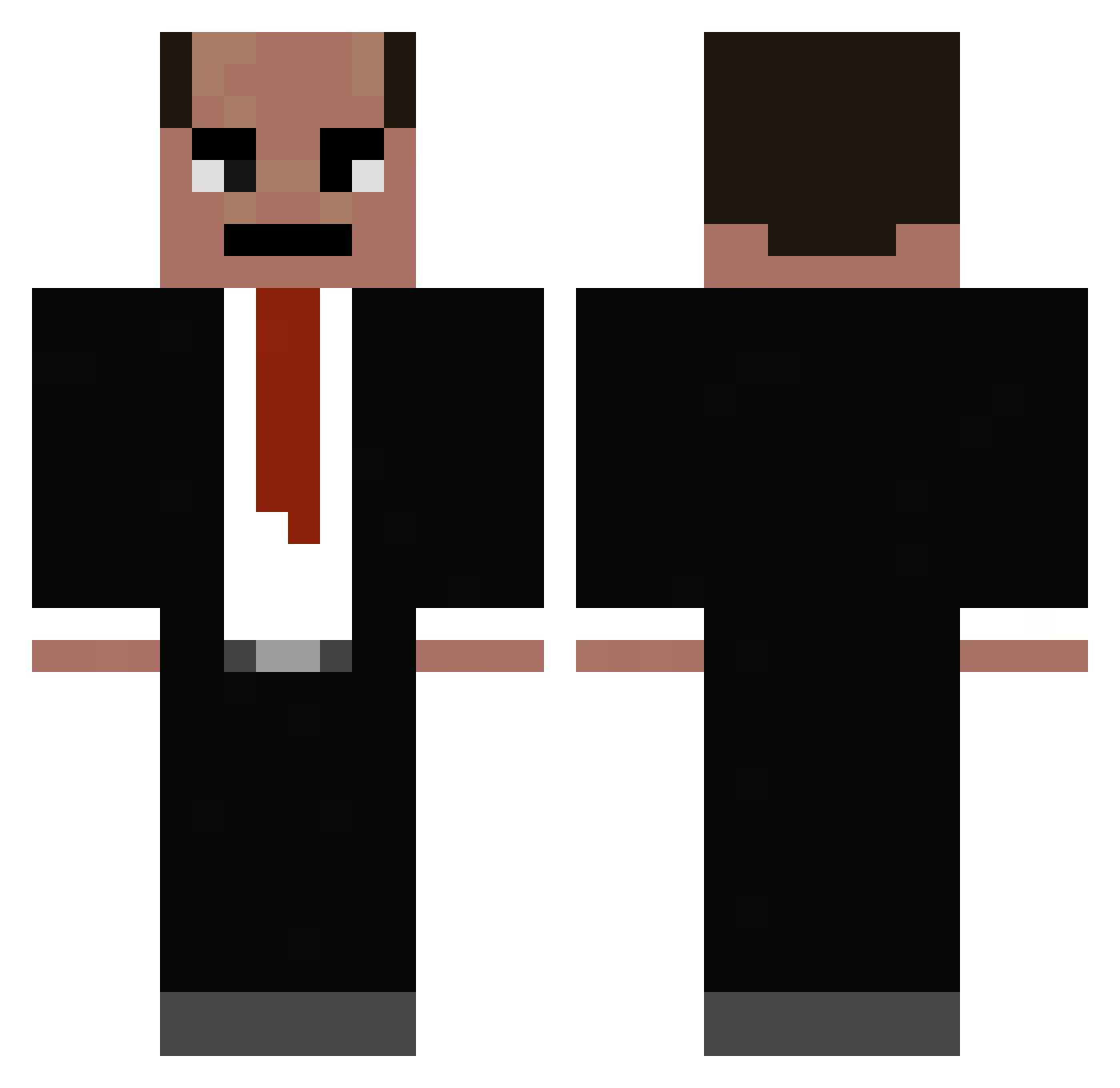 YassinnGoudaa Minecraft skin, front and back view