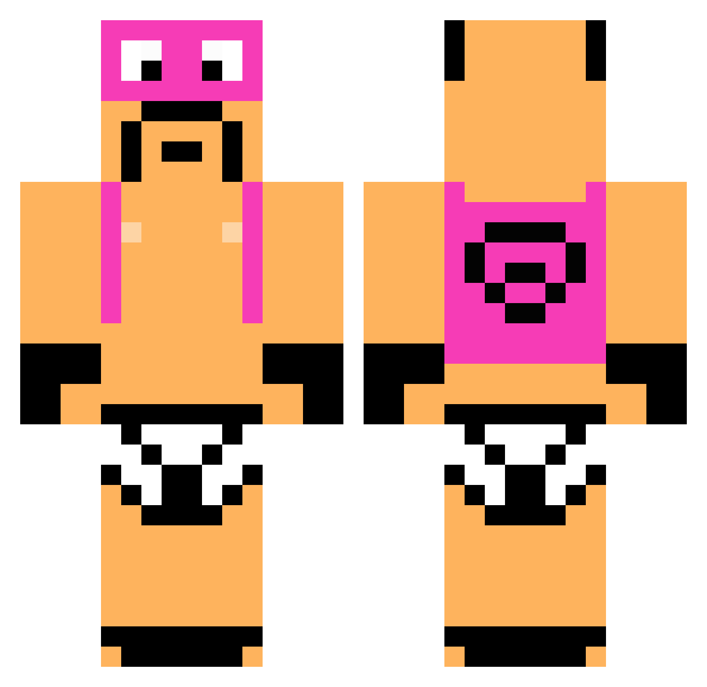 ZeaQ_ Minecraft skin, front and back view