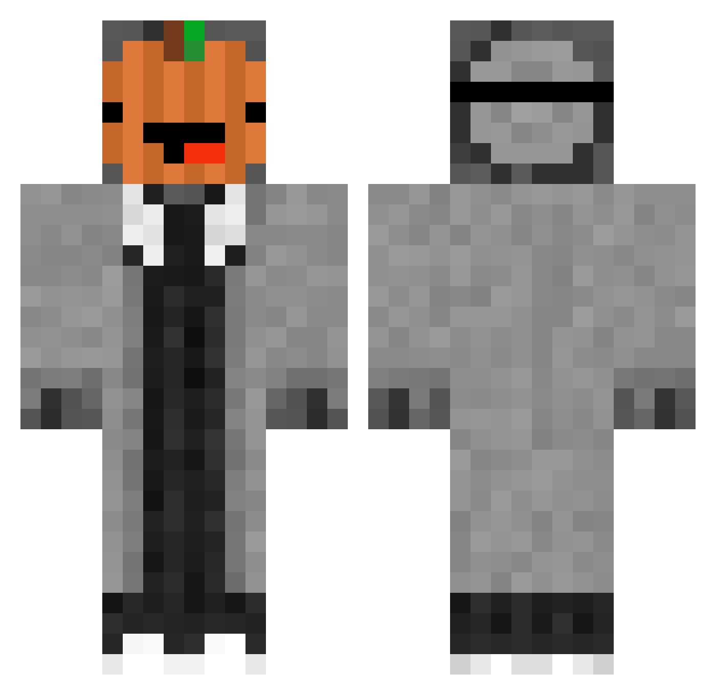 Troncomamado_1 Minecraft skin, front and back view