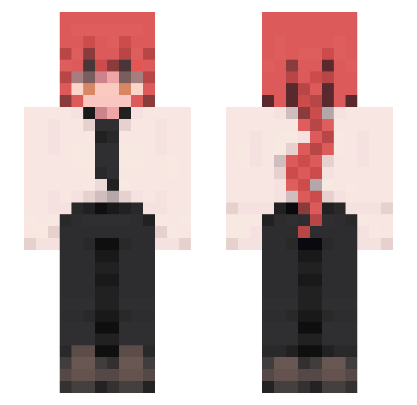 EclipseZCM Minecraft skin, front and back view