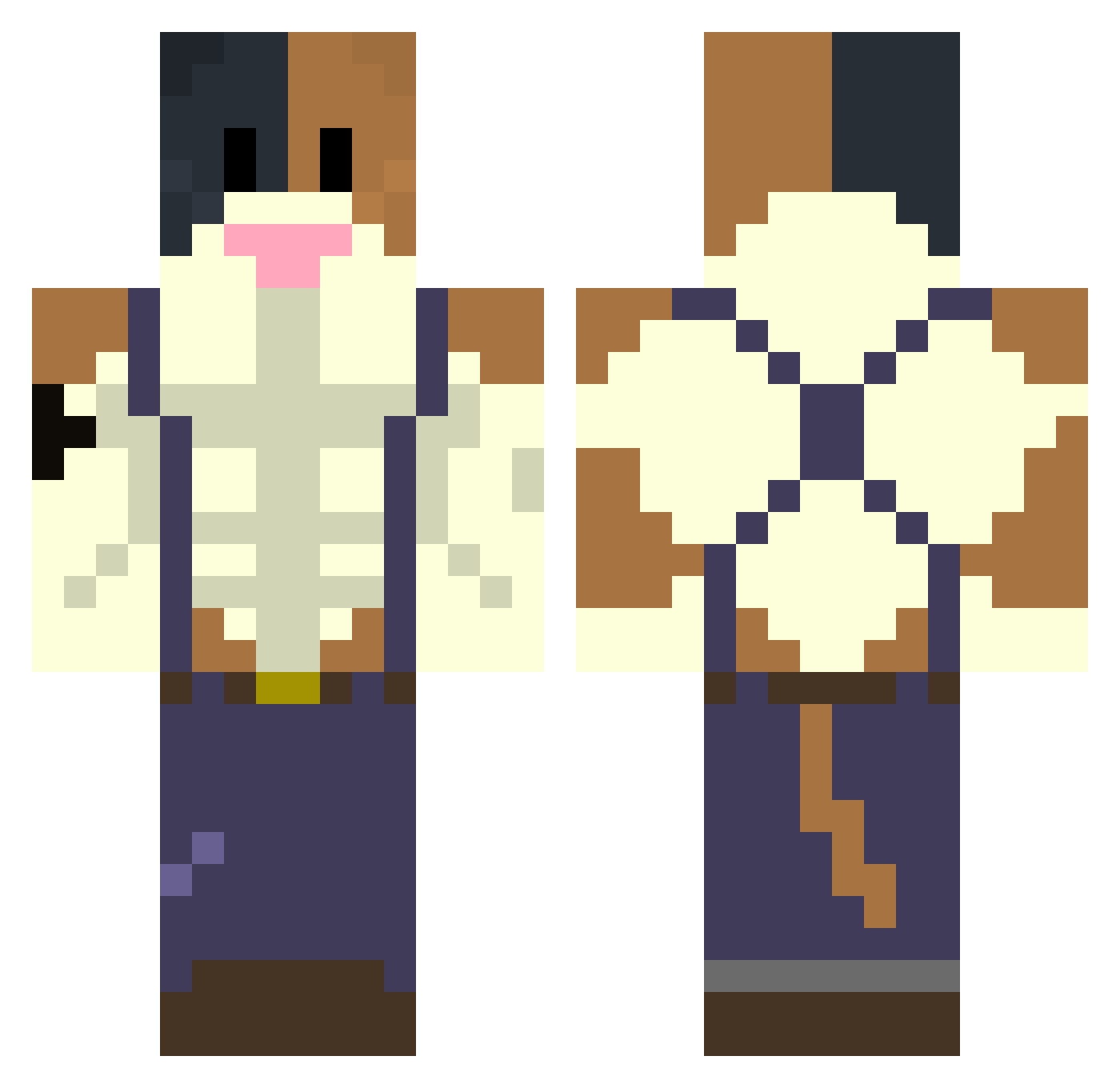 no_u69420 Minecraft skin, front and back view