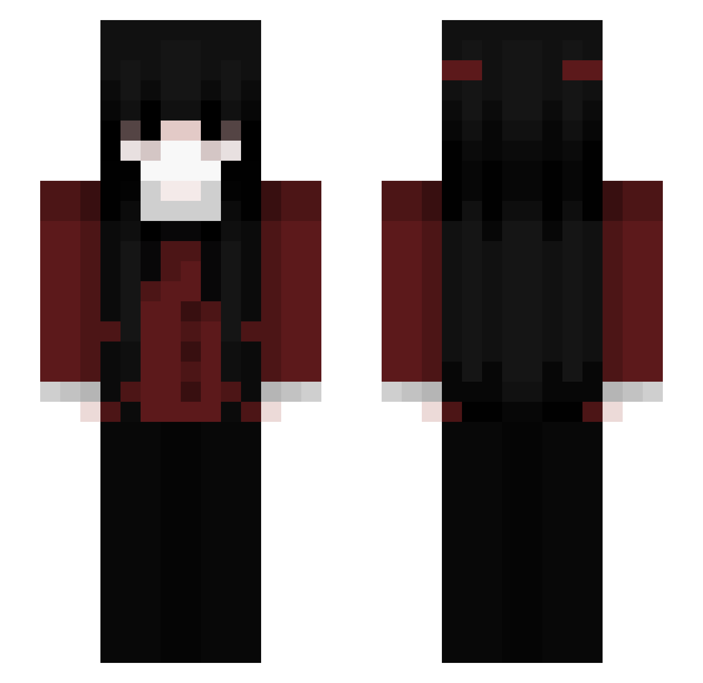xtwili Minecraft skin, front and back view