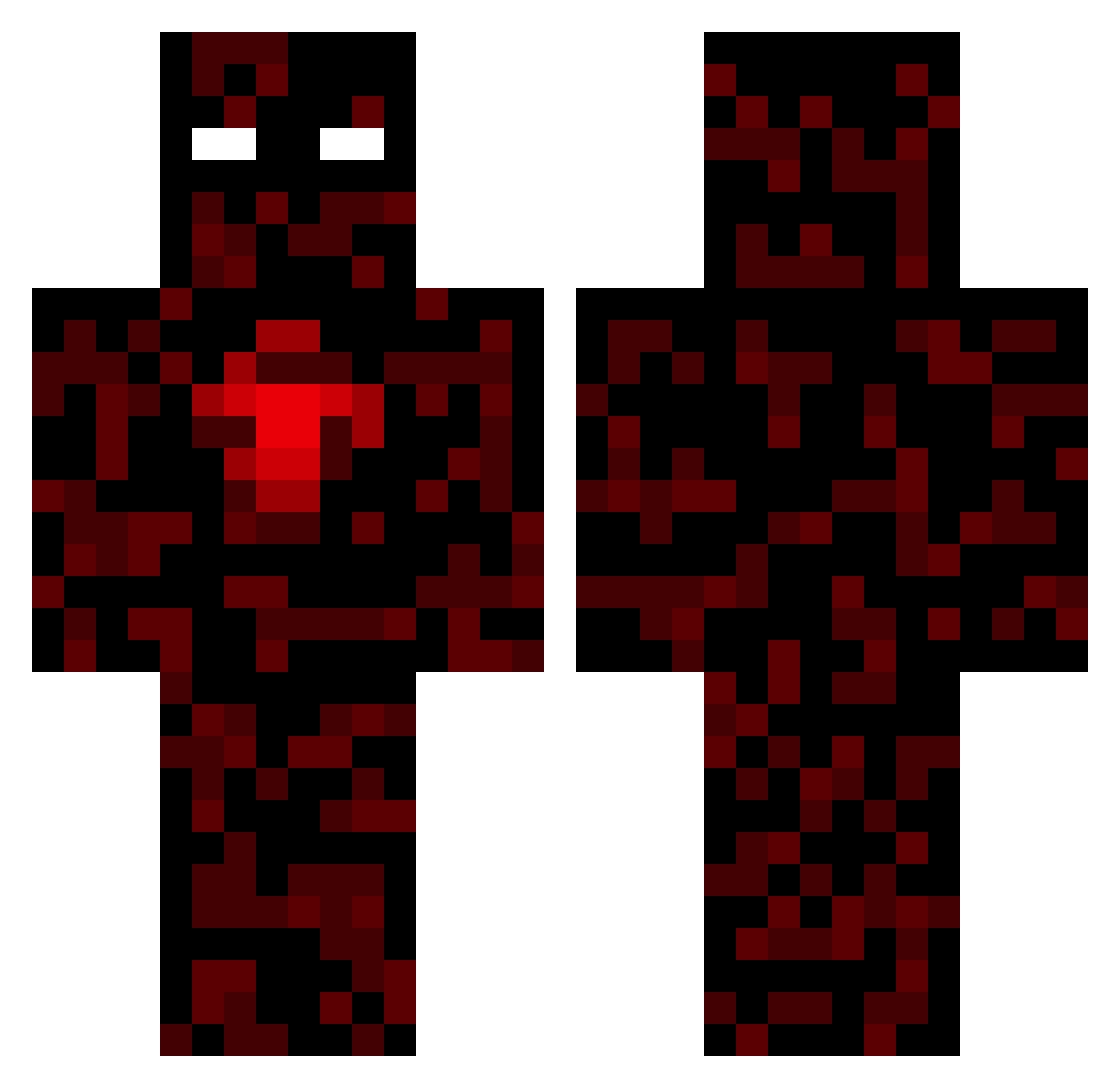 dragonte30000 Minecraft skin, front and back view