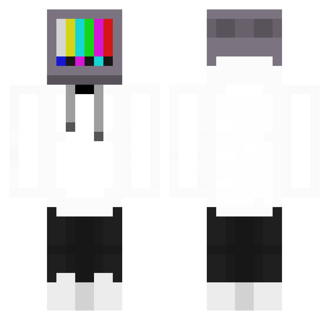 TRR_905 Minecraft skin, front and back view