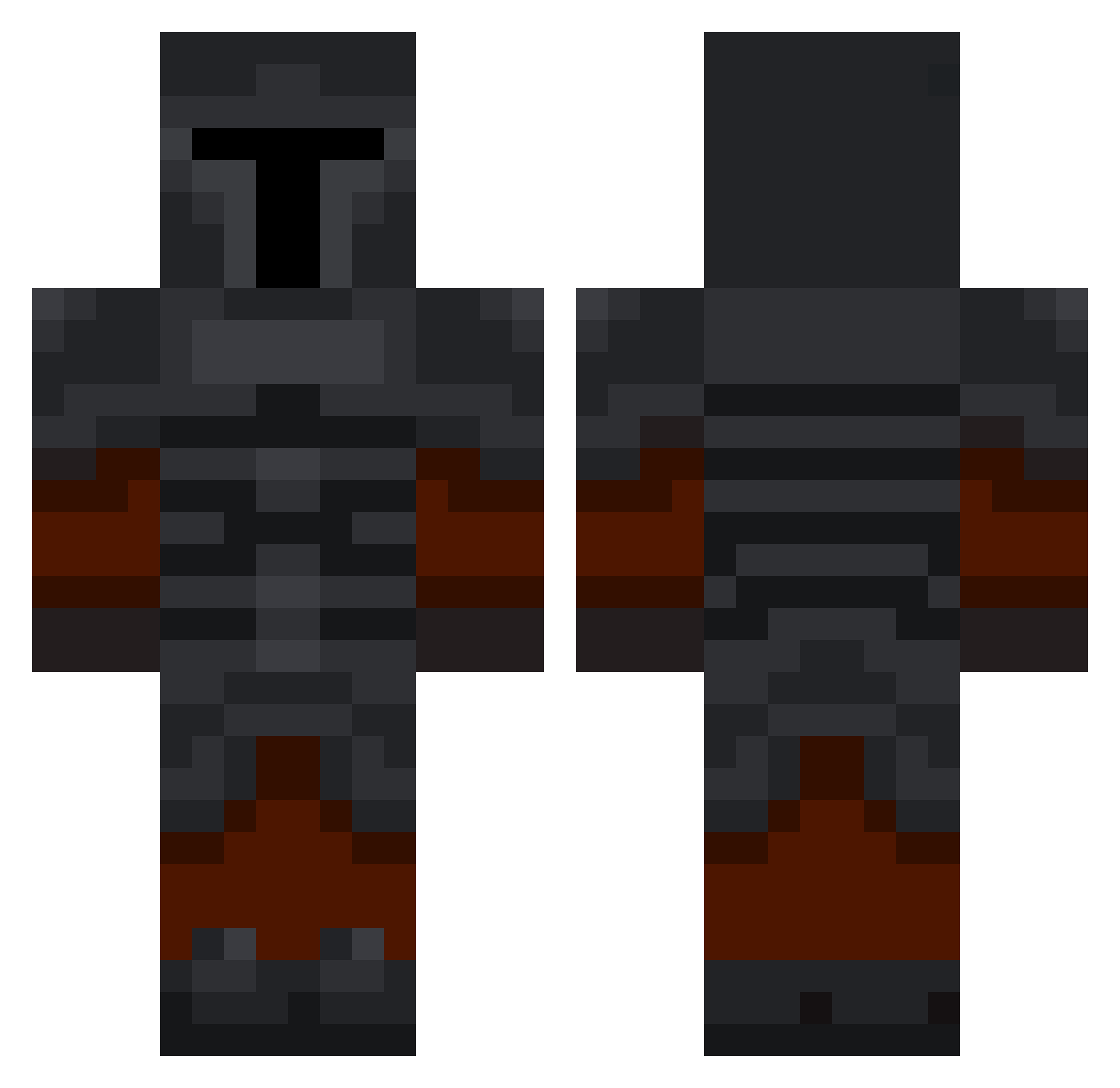 MV_Katze Minecraft skin, front and back view