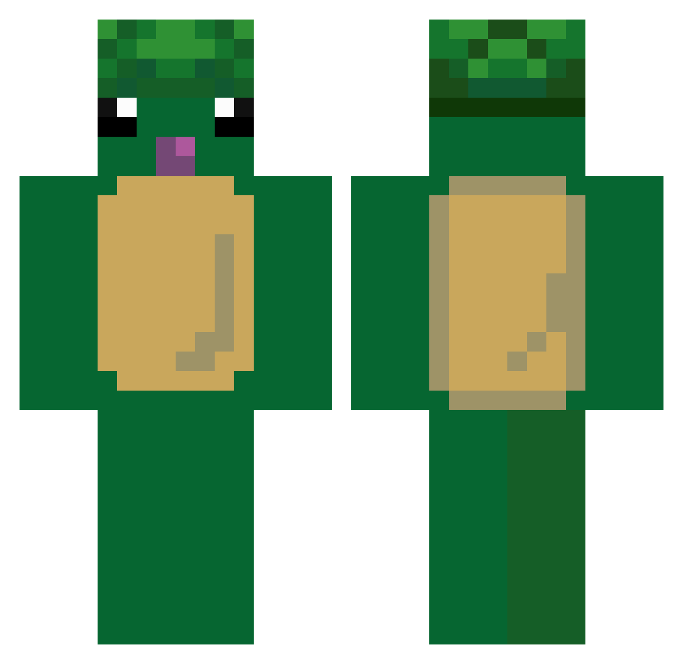 mr_glas Minecraft skin, front and back view