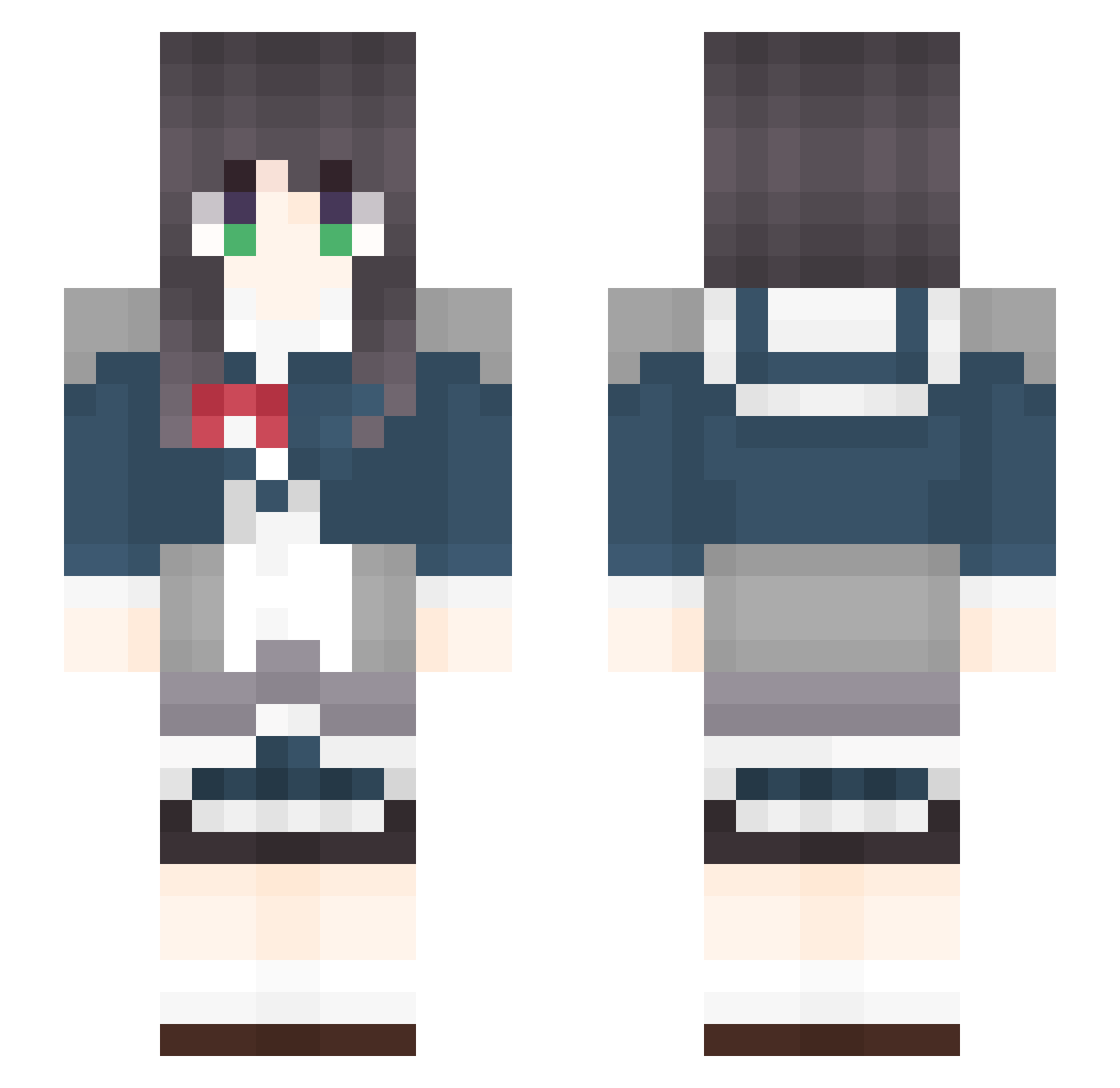 SZ_Killer Minecraft skin, front and back view