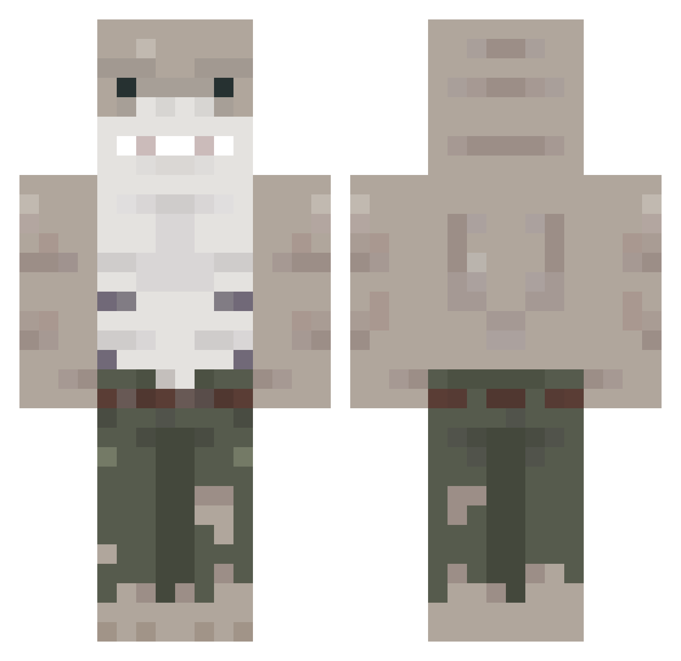APGTHEBEST Minecraft skin, front and back view