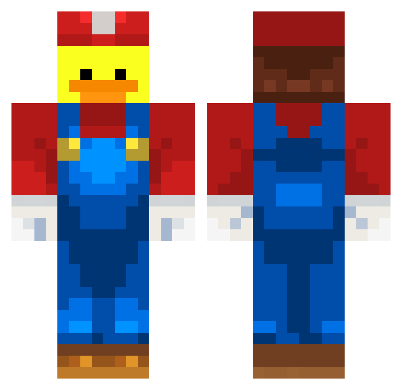 darthjeditt3 Minecraft skin, front and back view