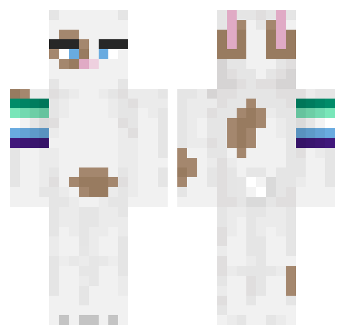 parmesan_bun Minecraft skin, front and back view