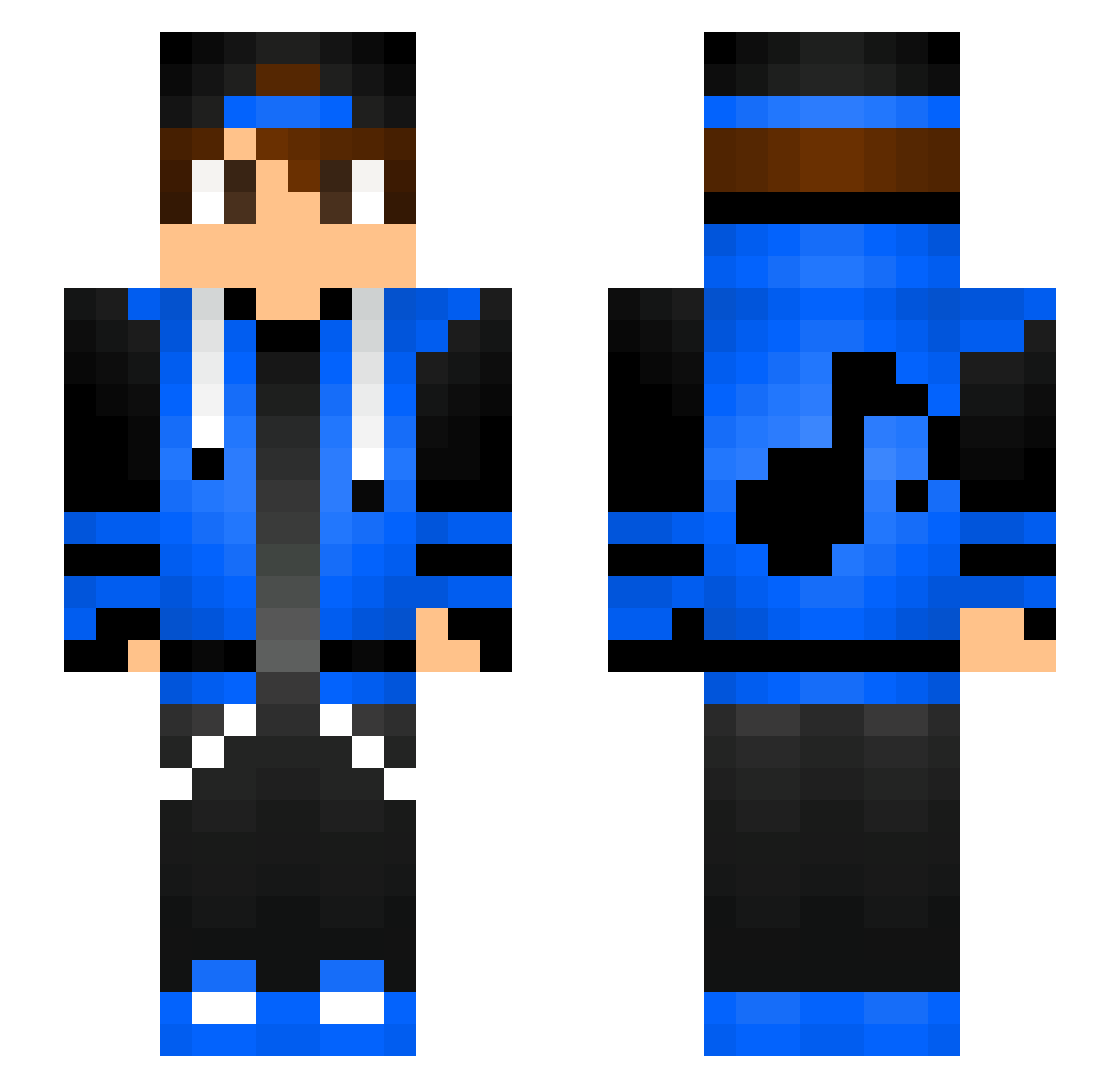 Brodeur12 Minecraft skin, front and back view