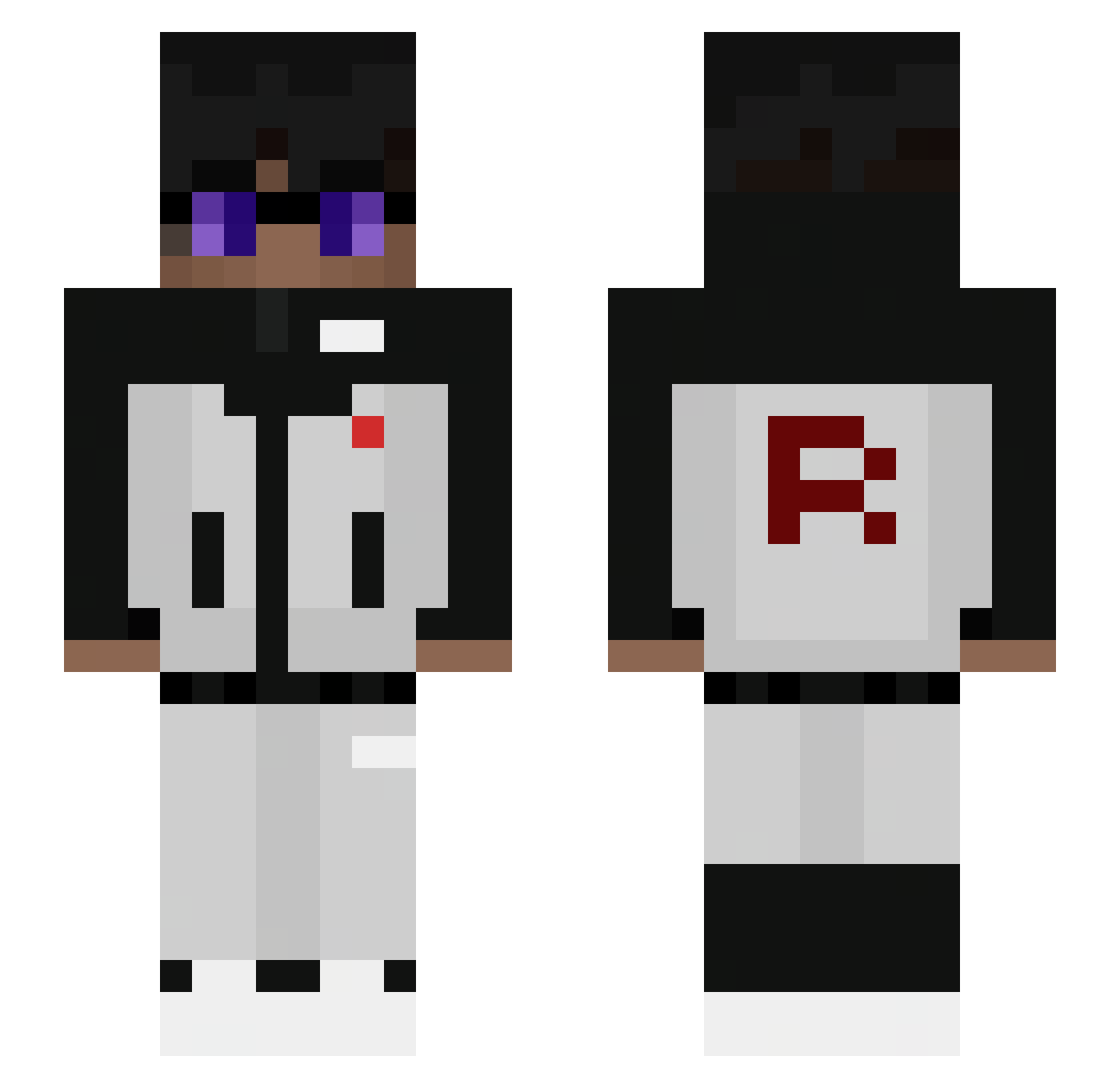 Turista_ Minecraft skin, front and back view