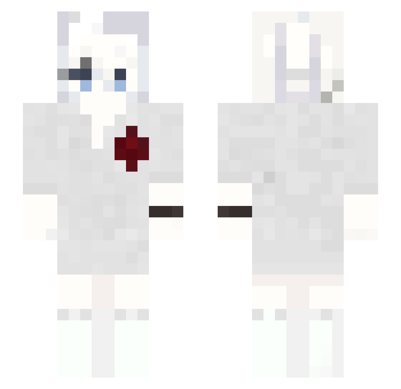 RokkiRokovich Minecraft skin, front and back view