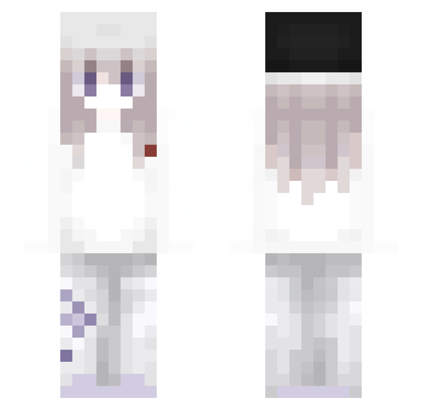 _Aerii_ Minecraft skin, front and back view