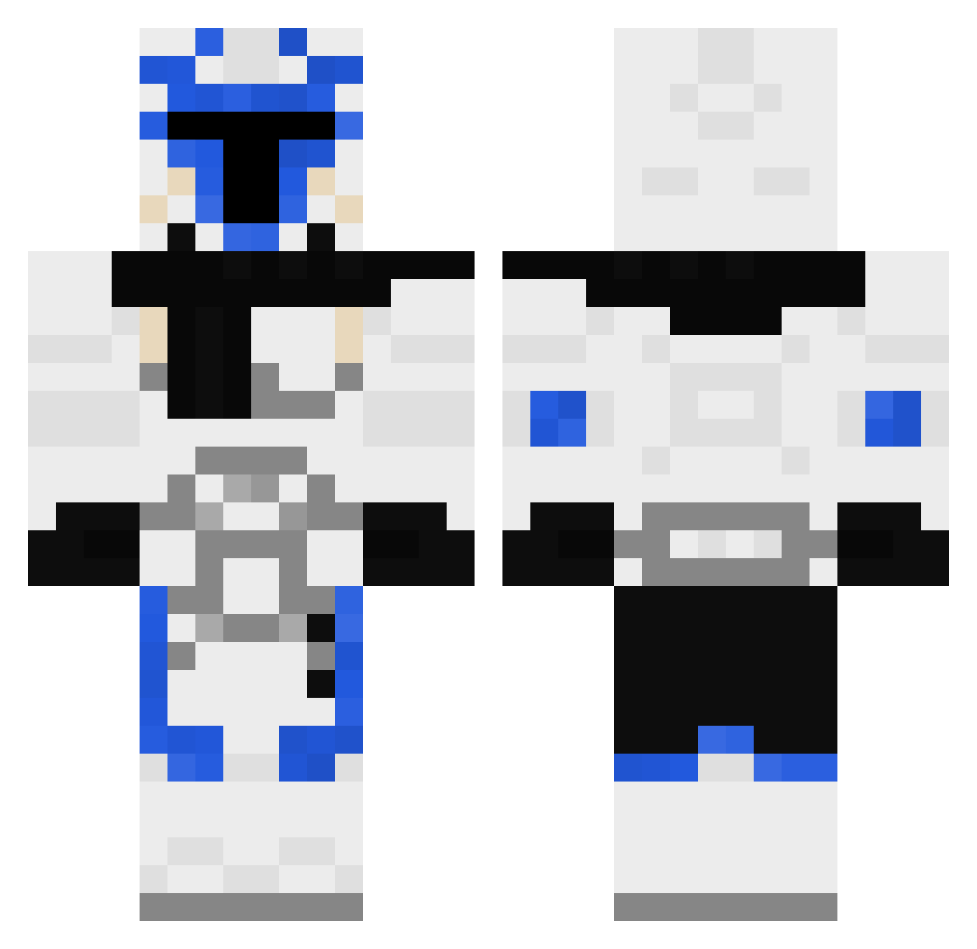InfernoEternal Minecraft skin, front and back view
