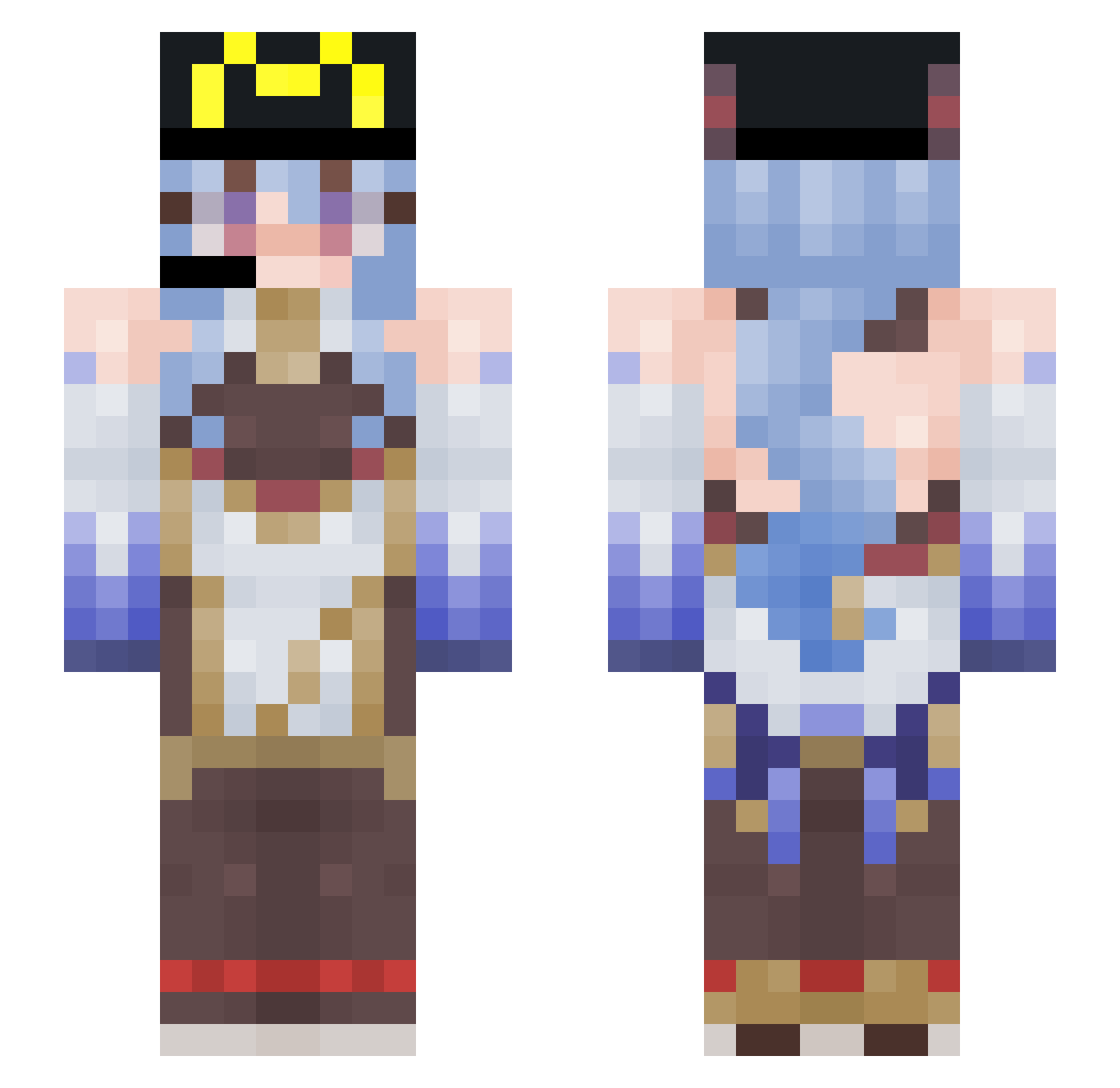 McDonaldsGanyu Minecraft skin, front and back view