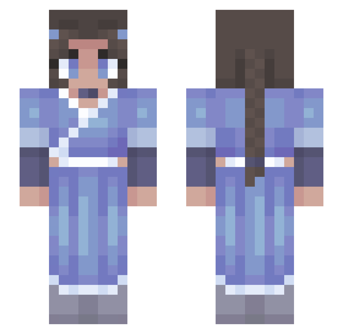 gracelindsay97 Minecraft skin, front and back view