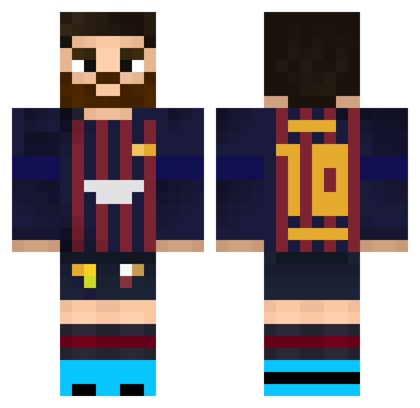 EricPro123 Minecraft skin, front and back view