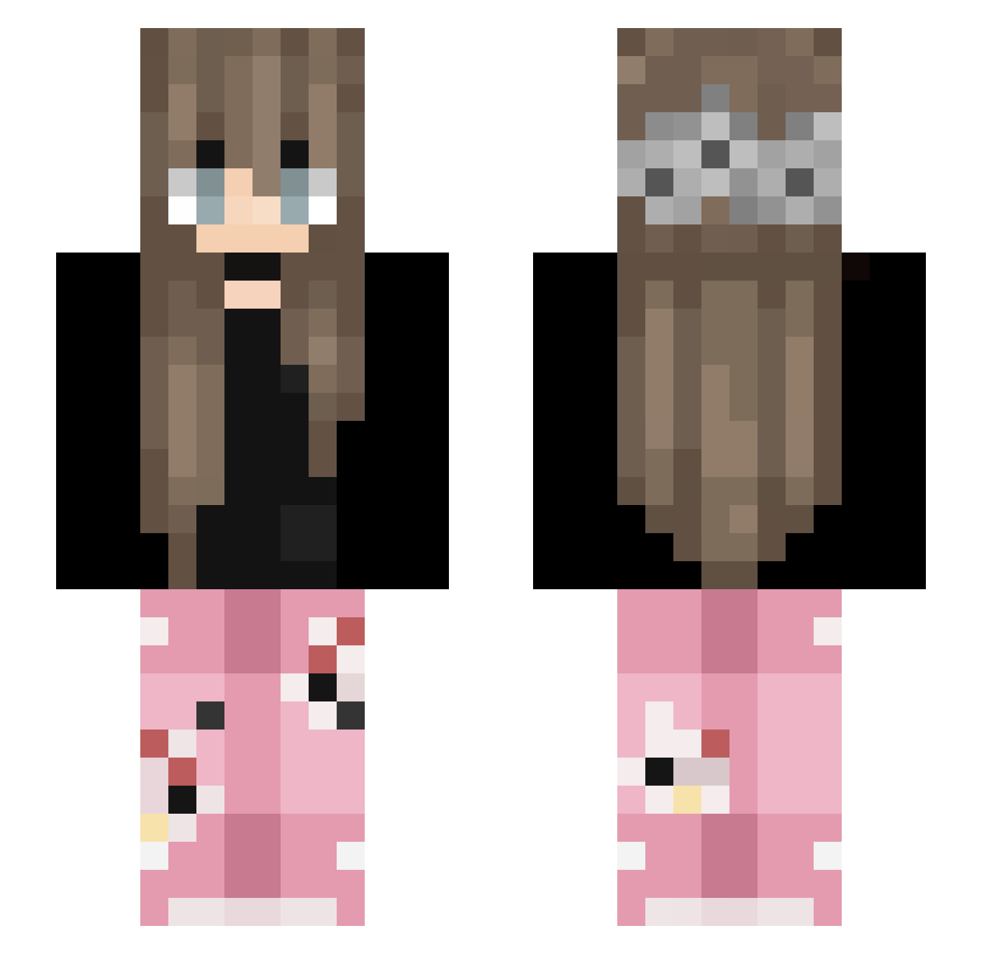 drbo35 Minecraft skin, front and back view