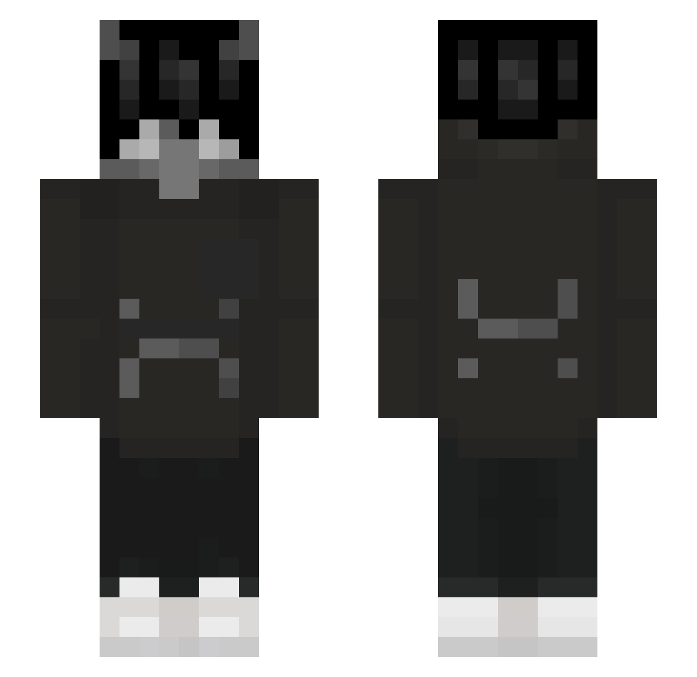 thesuperdog Minecraft skin, front and back view