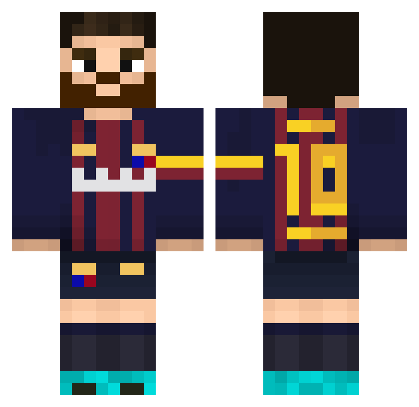 GYATTT_ Minecraft skin, front and back view